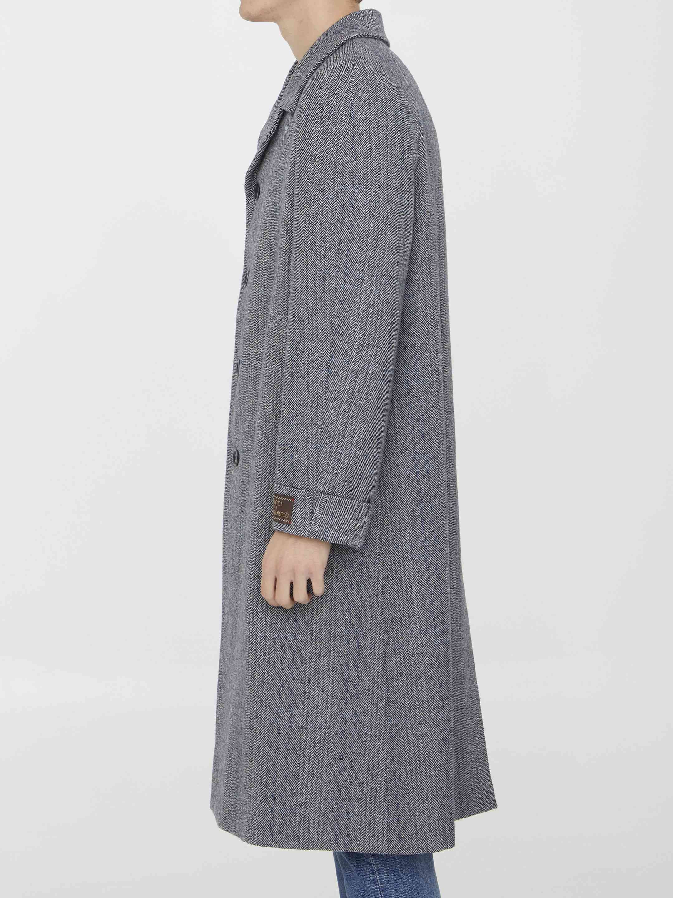Gucci Men Houndstooth Coat - 3