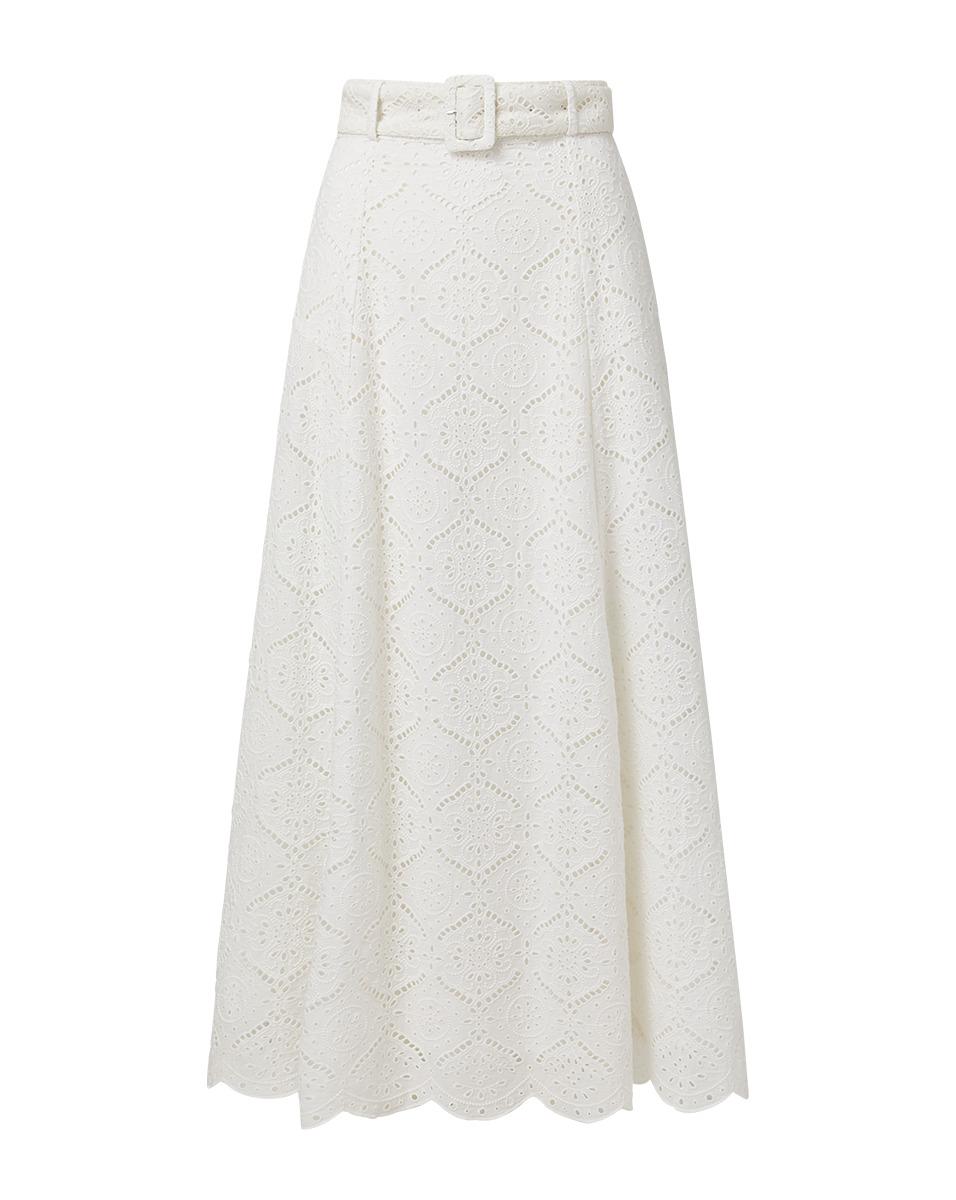 VINTRY EYELET SKIRT - 1