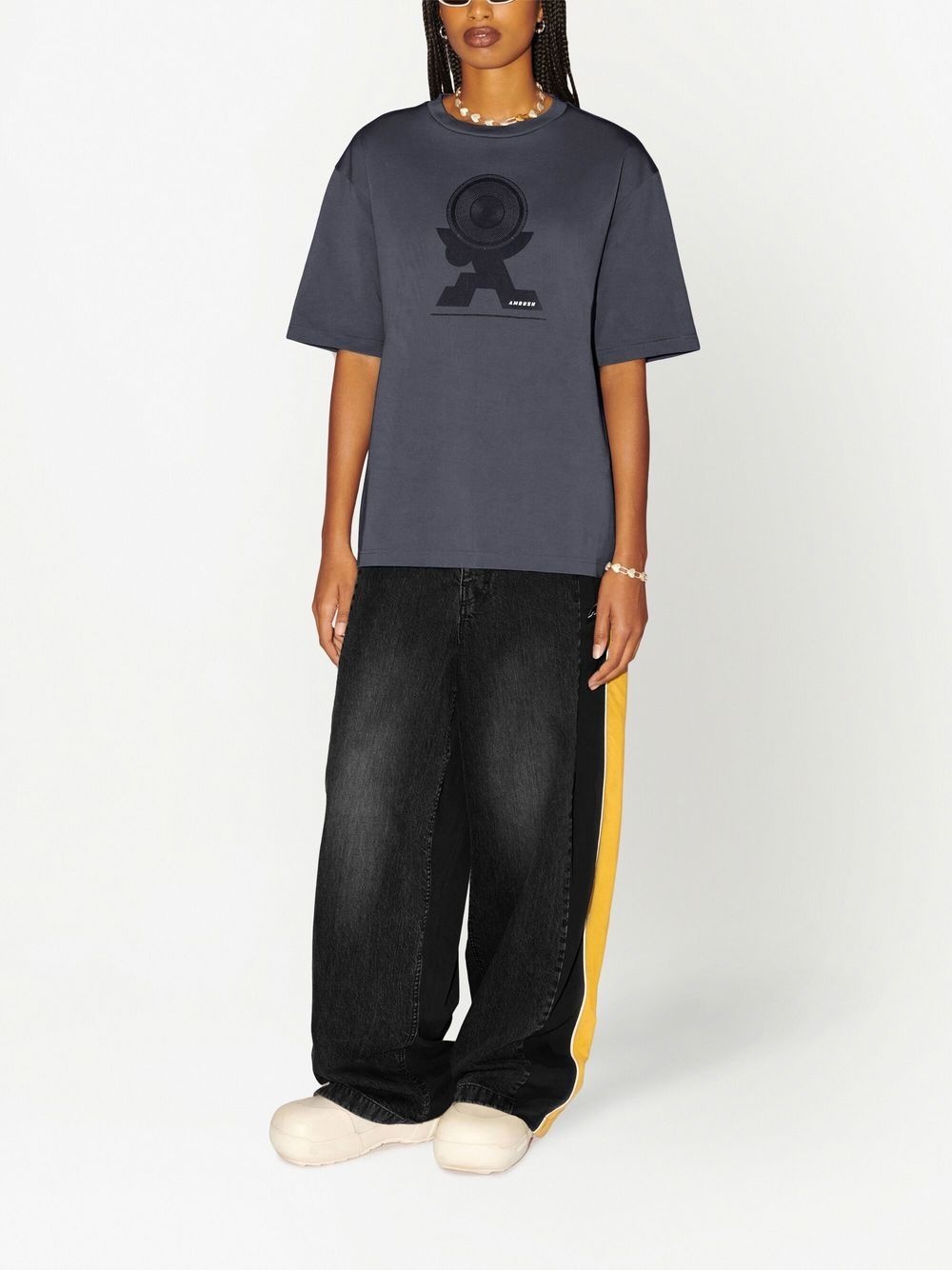 Sound graphic-print cotton T-shirt - 3