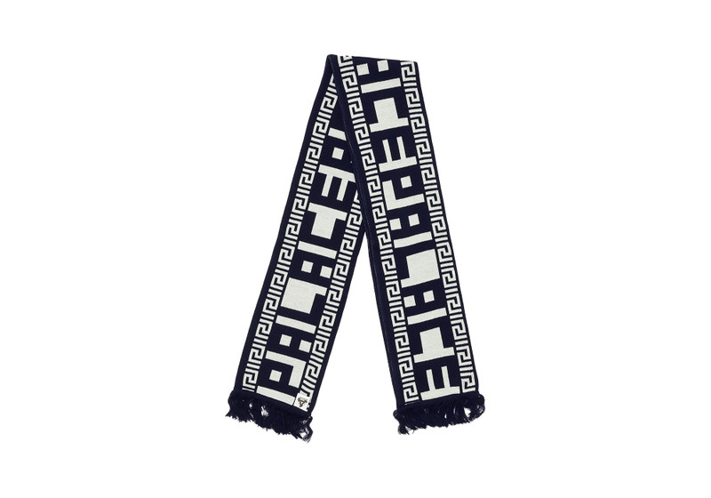 MAJOR FRET SCARF NAVY / CREAM 1