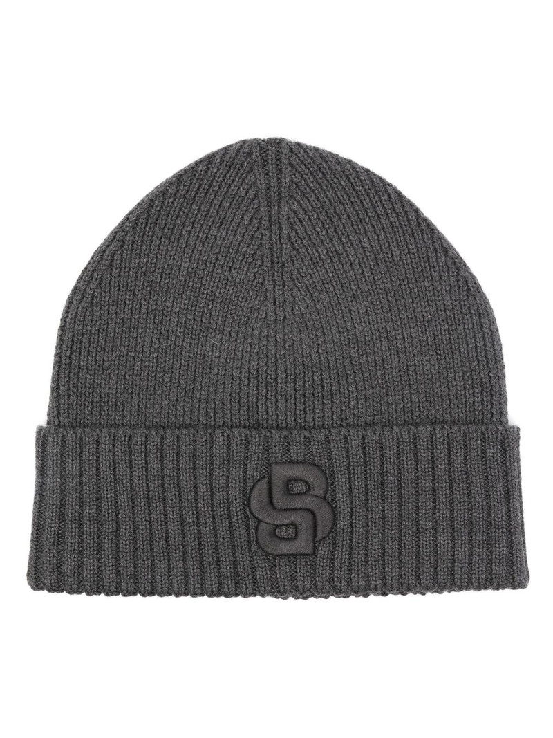 logo-embroidered beanie 1