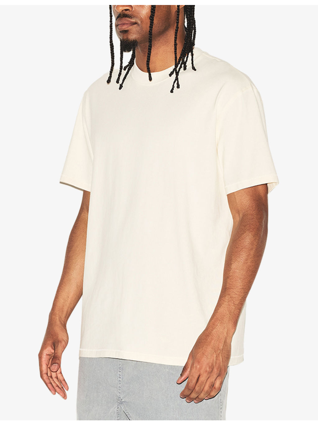 Crewneck Relaxed-Fit Heavyweight Cotton-Jersey T-Shirt - 3