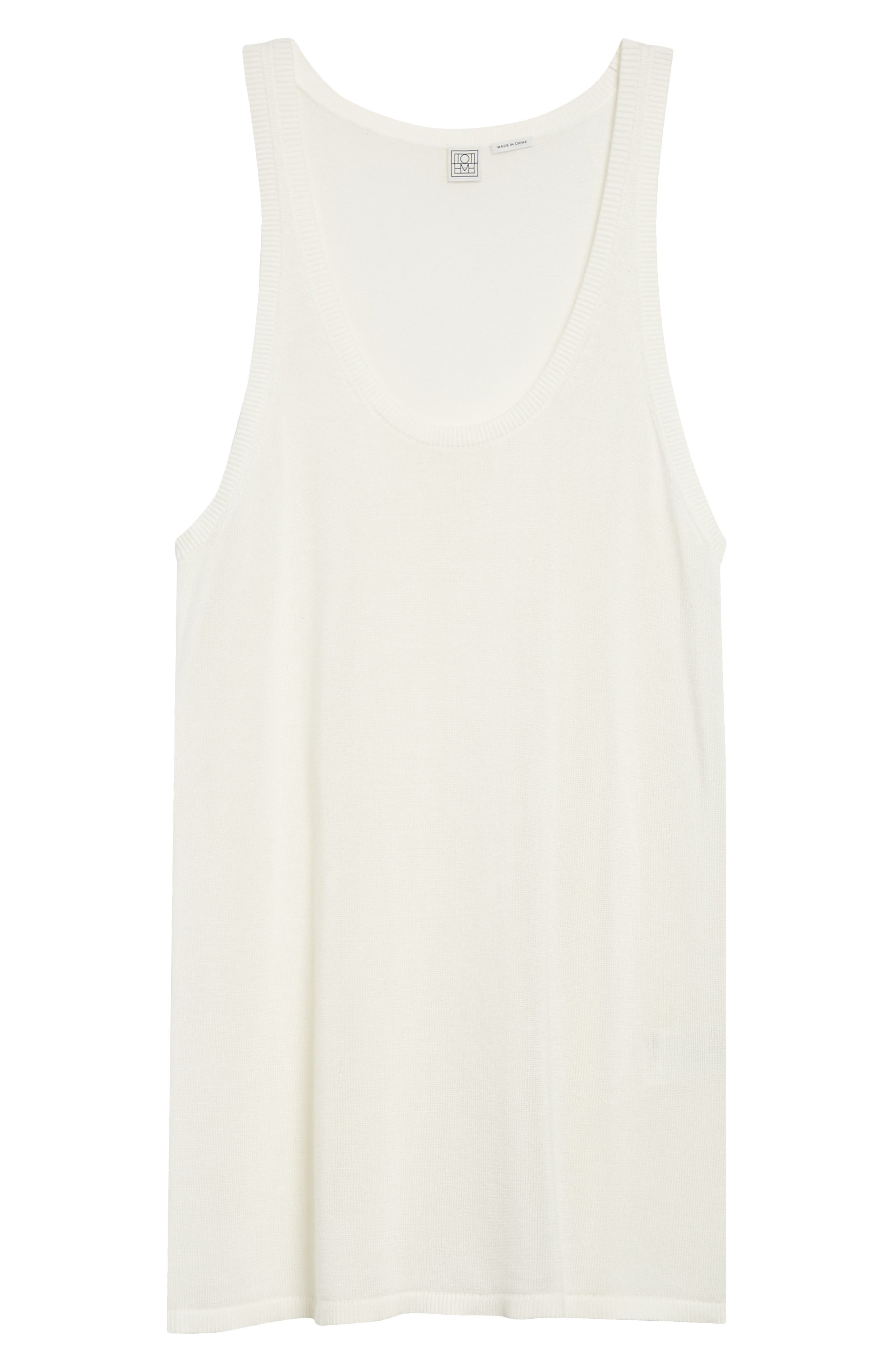 TOTEME Knit Tank in White at Nordstrom - 6