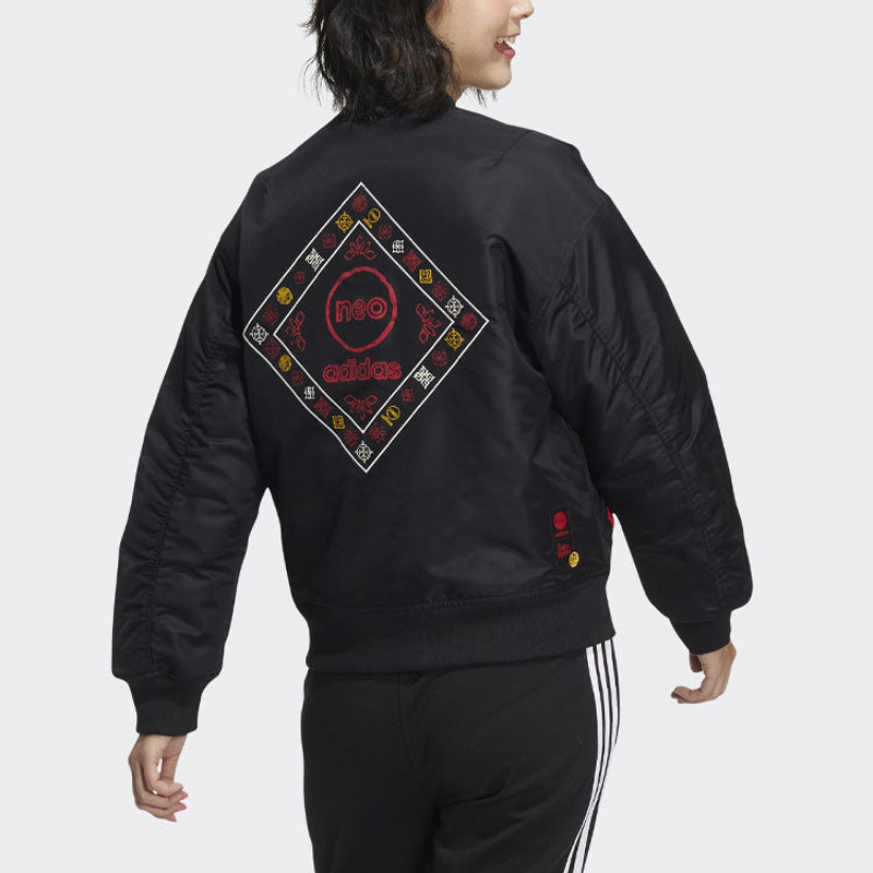 (WMNS) adidas Neo CNY PAD Jackets 'Black' HM7484 3