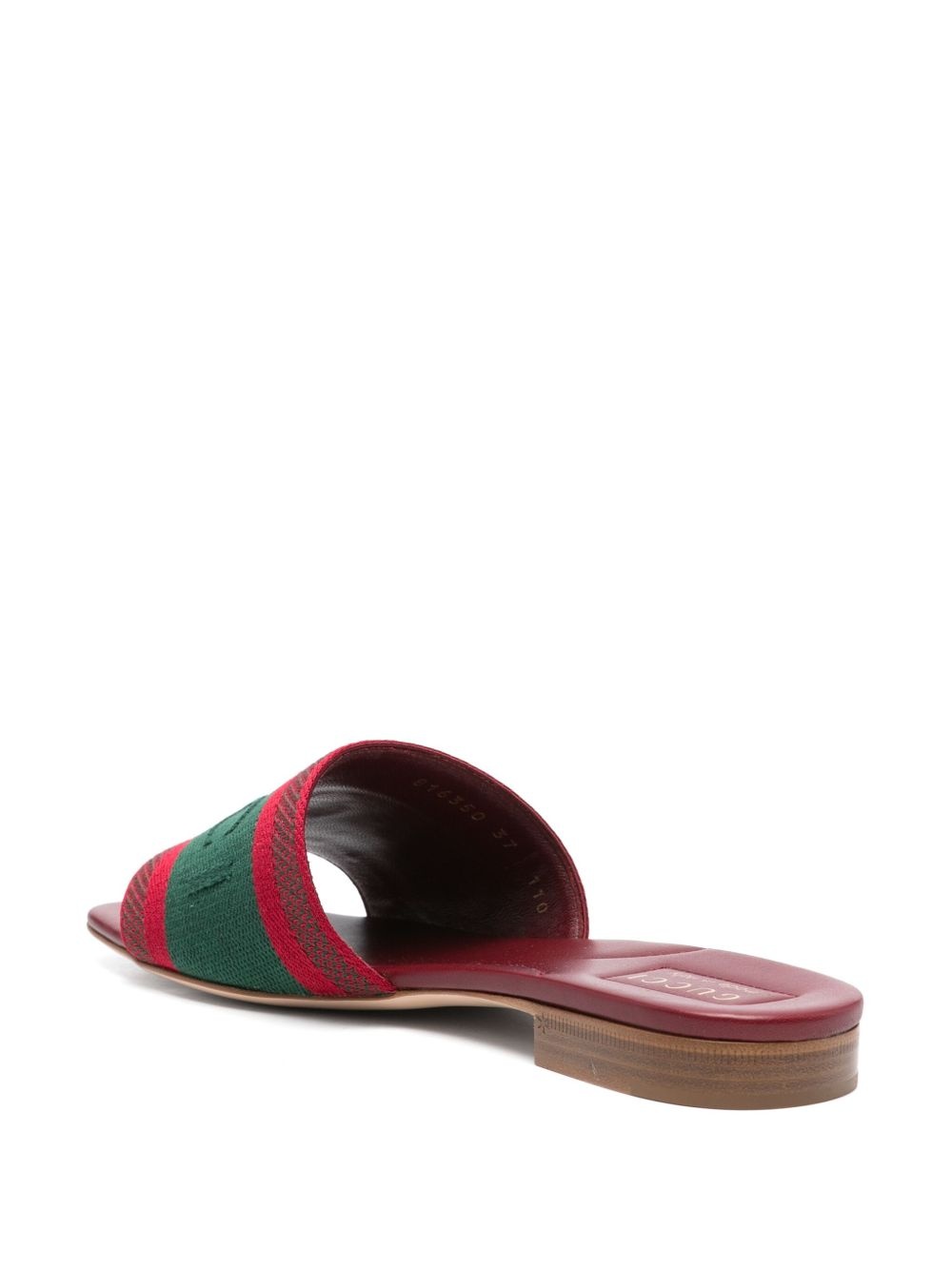 logo-motif flat sandals - 3