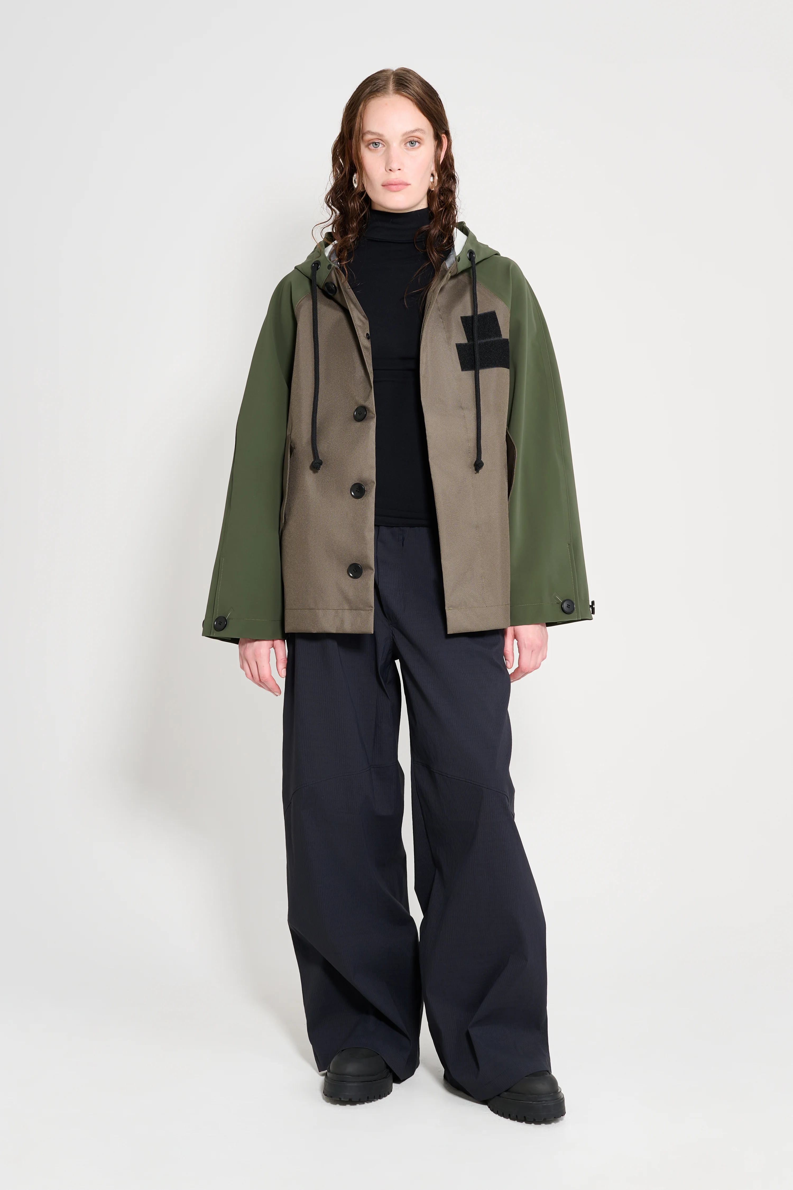 Hjorthagen Hooded Jacket Green - 1