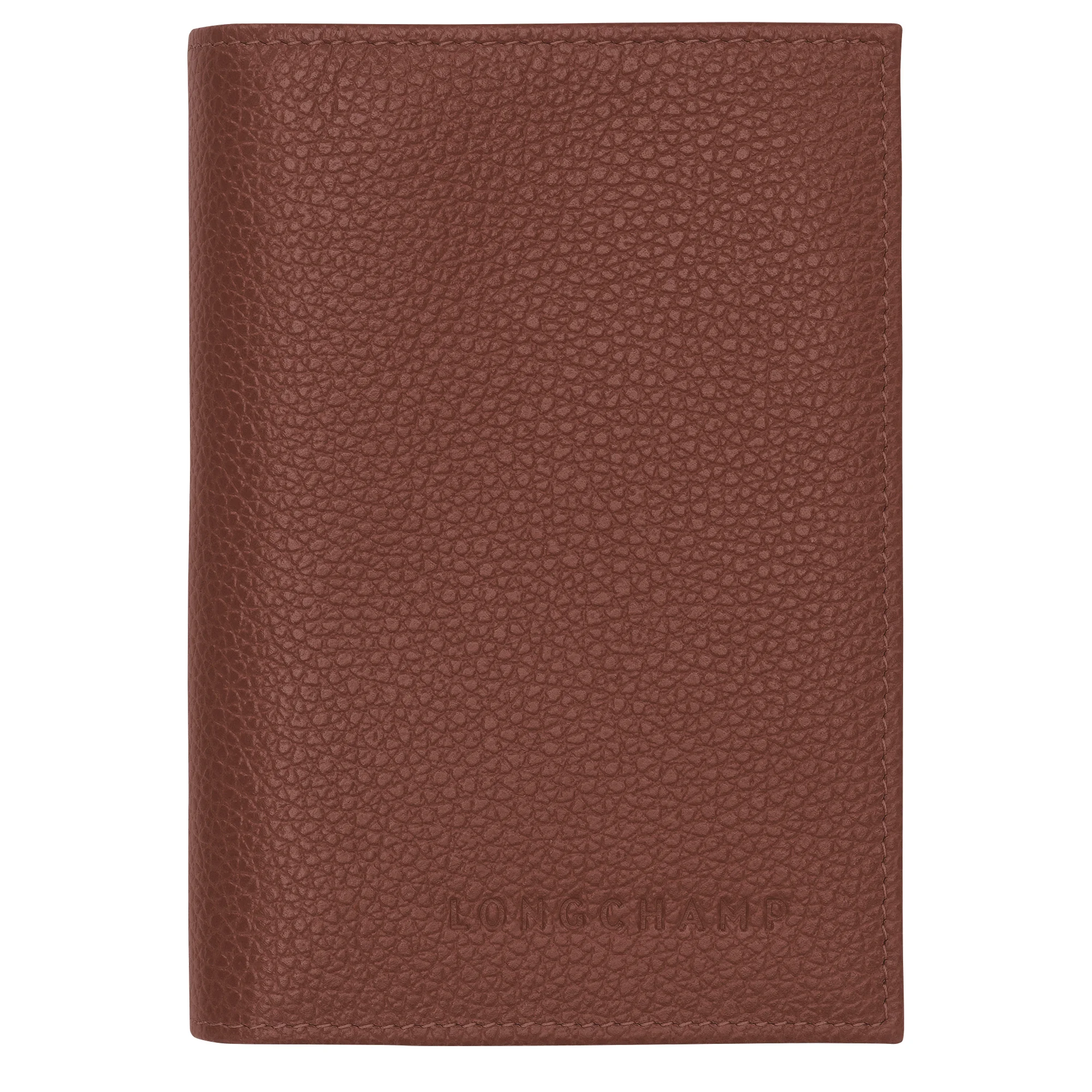 Le Foulonné Passport cover Coffee - Leather - 1
