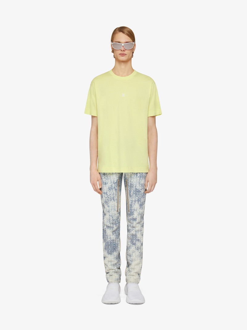 Givenchy SKINNY JEANS IN 4G BLEACHED DENIM WITH ZIPPERS outlook