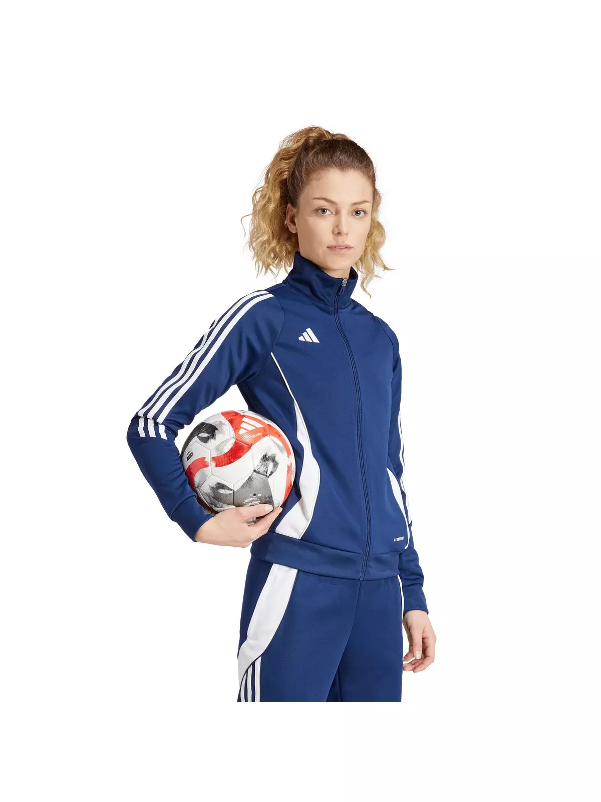 Women's Tiro 24 Soccer Training Track Jacket -Navy - 4