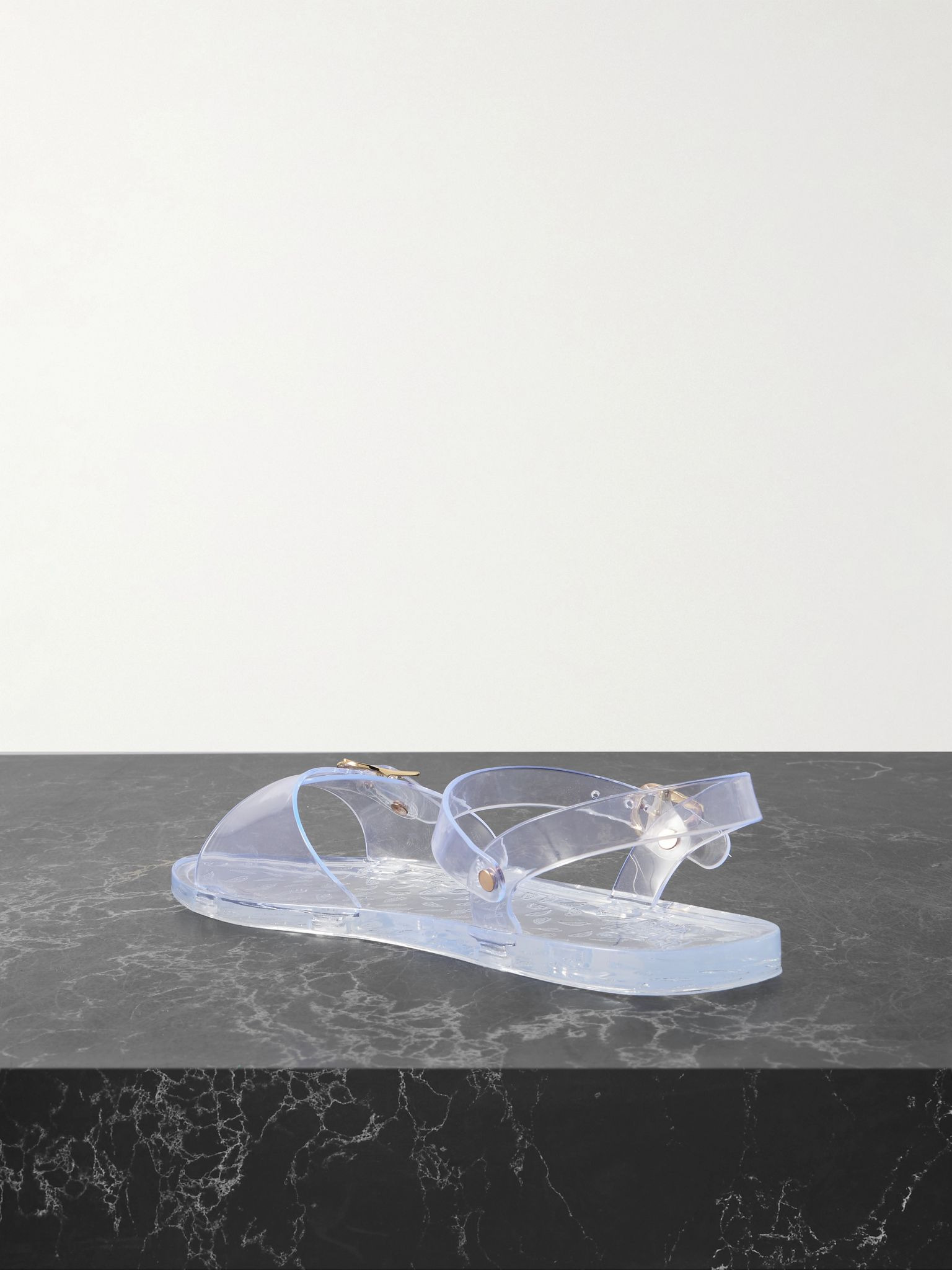Irini recycled-PVC slingback sandals Clear - 3