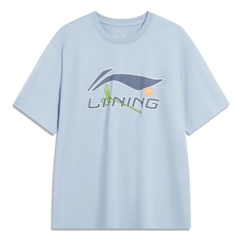 Li-Ning Essential Logo T-shirt 'Light Blue' AHST757-4 - 1