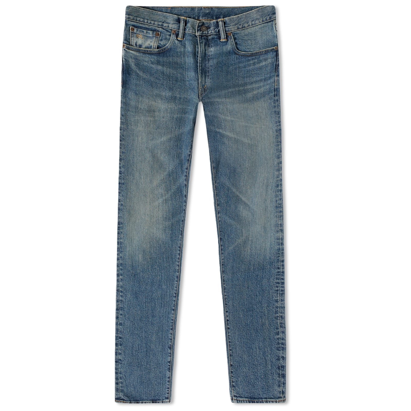 RRL Slim Narrw Zip Full Length Slim Jean - 1