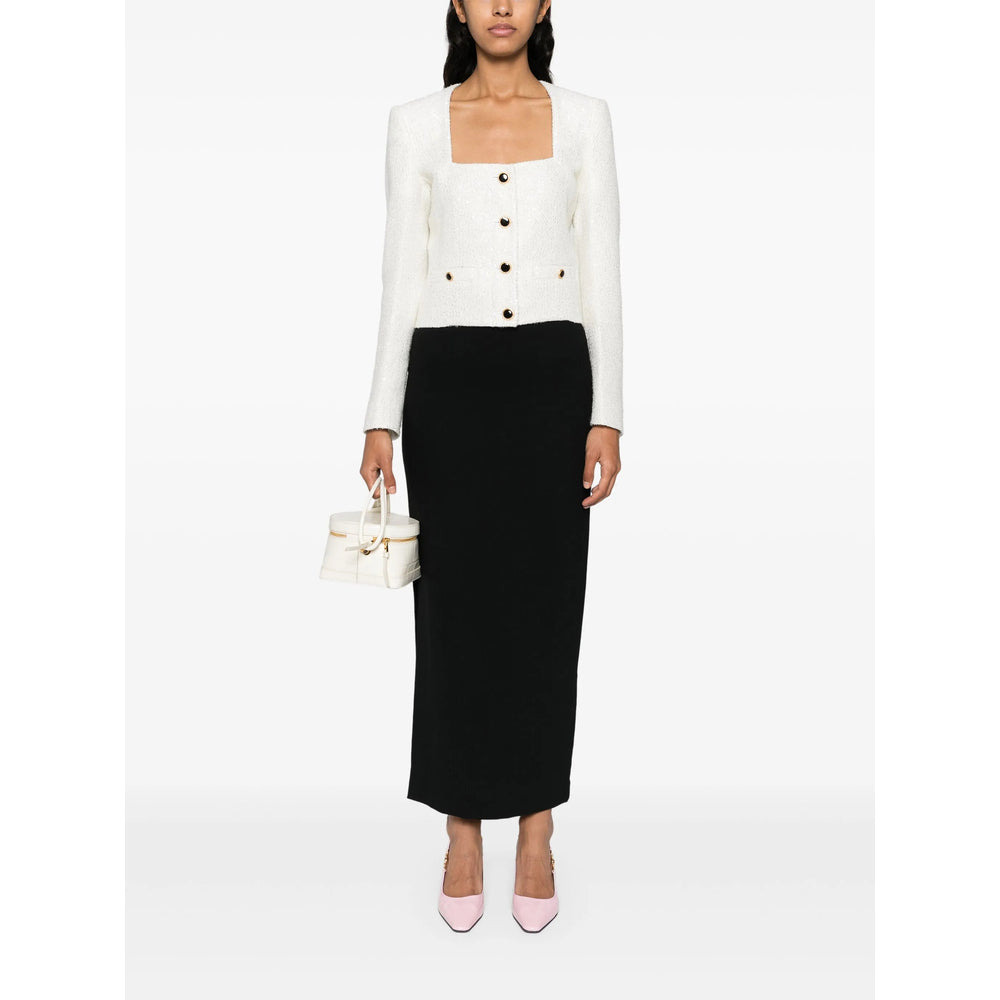 Alessandra Rich White Jackets - Tweed Jackets Women - 3