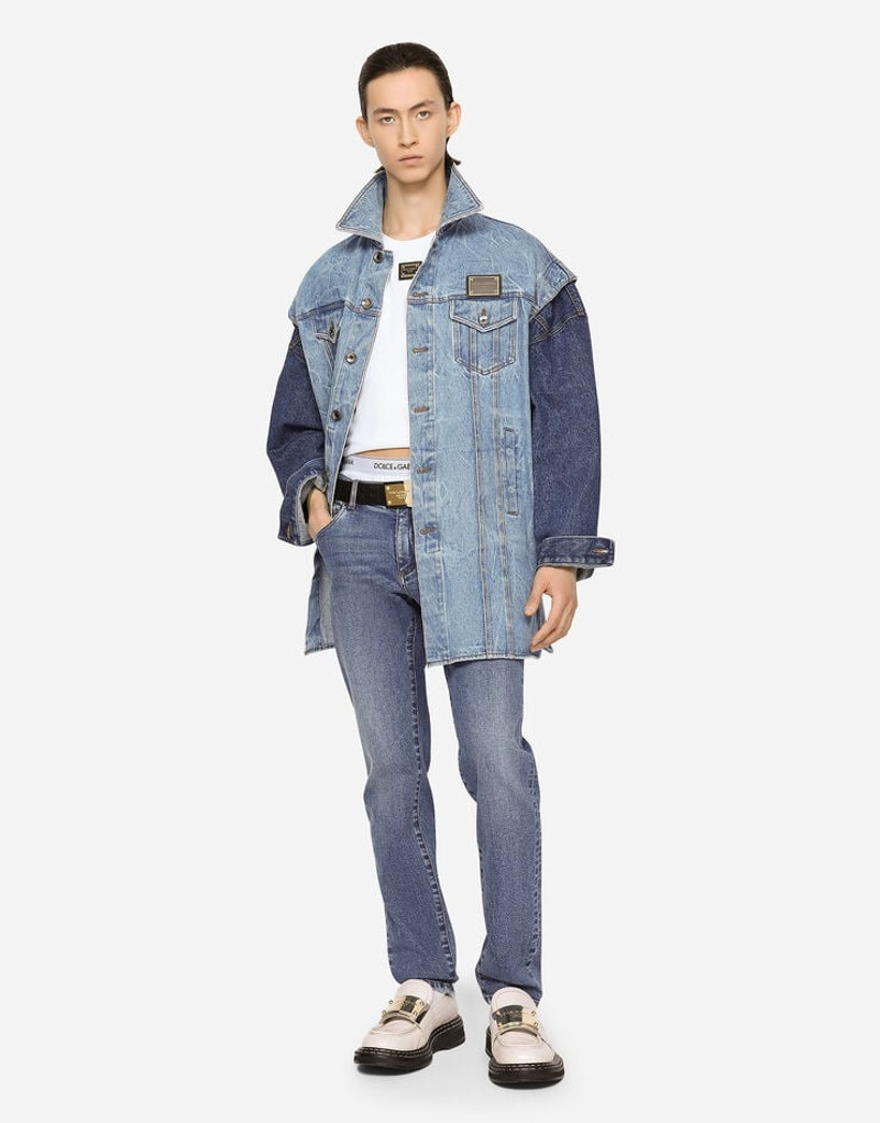 Dolce & Gabbana Mid blue wash slim-fit stretch jeans outlook