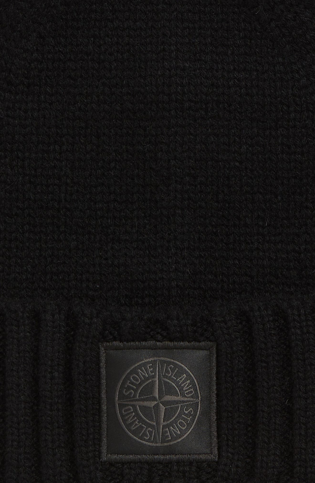 Stone Island Ghost Cuffed Cashmere Beanie in V0029 Black at Nordstrom - 2