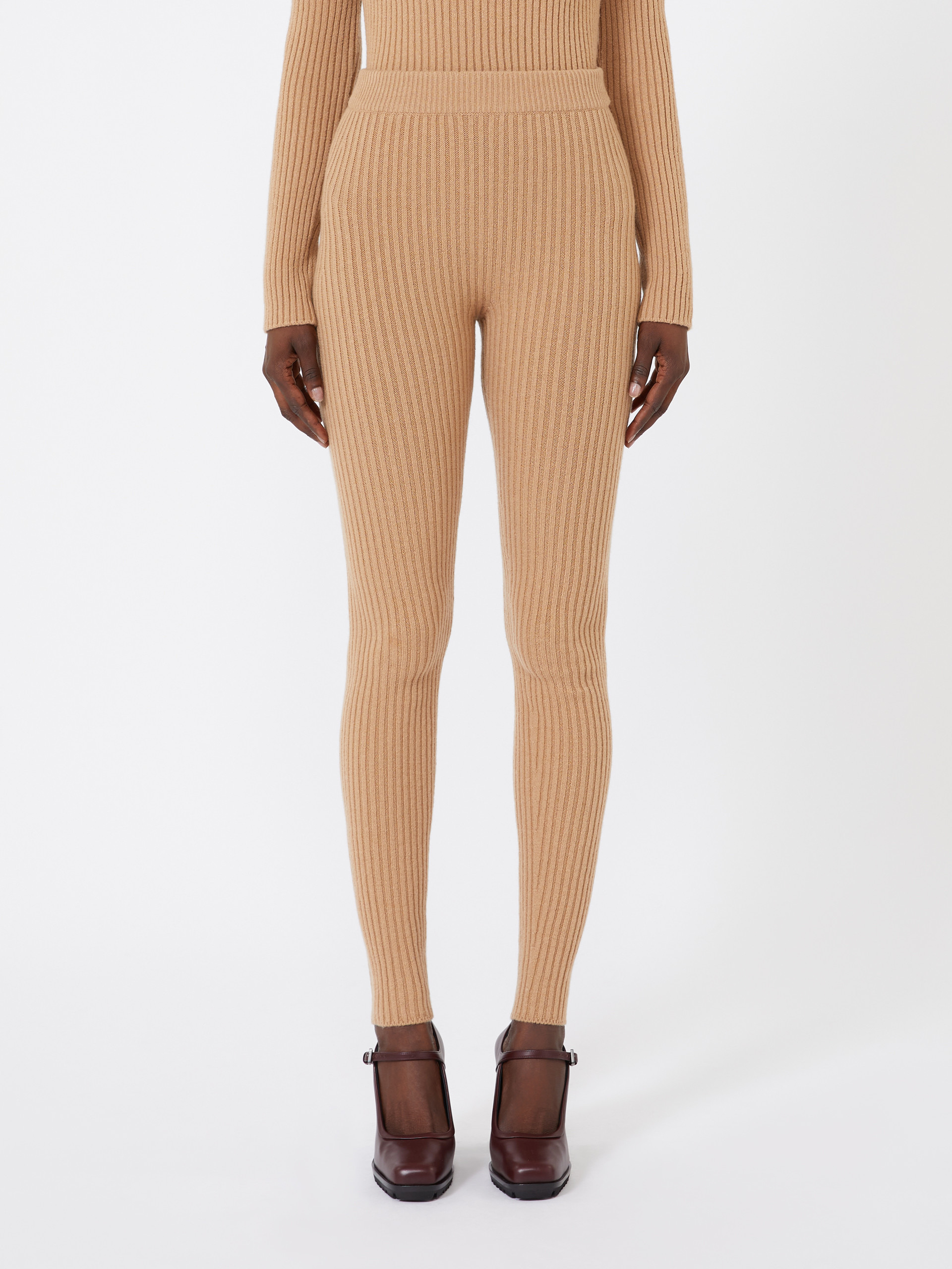 APOGEO1234 Wool and cashmere knit leggings - 3