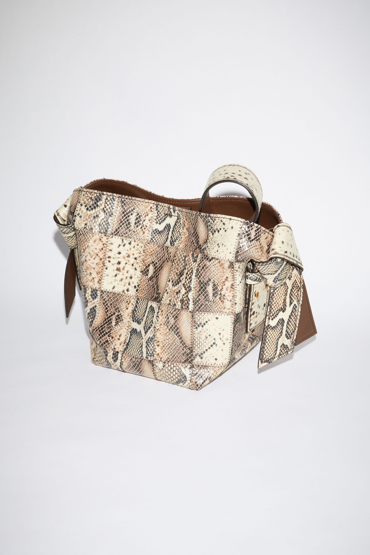Mini shoulder bag - Beige/black - 3