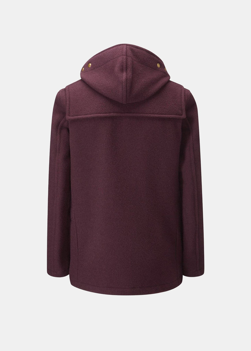 GLOVERALL Men's Mid-Length Monty Duffle Coat Burgundy (Archive) outlook