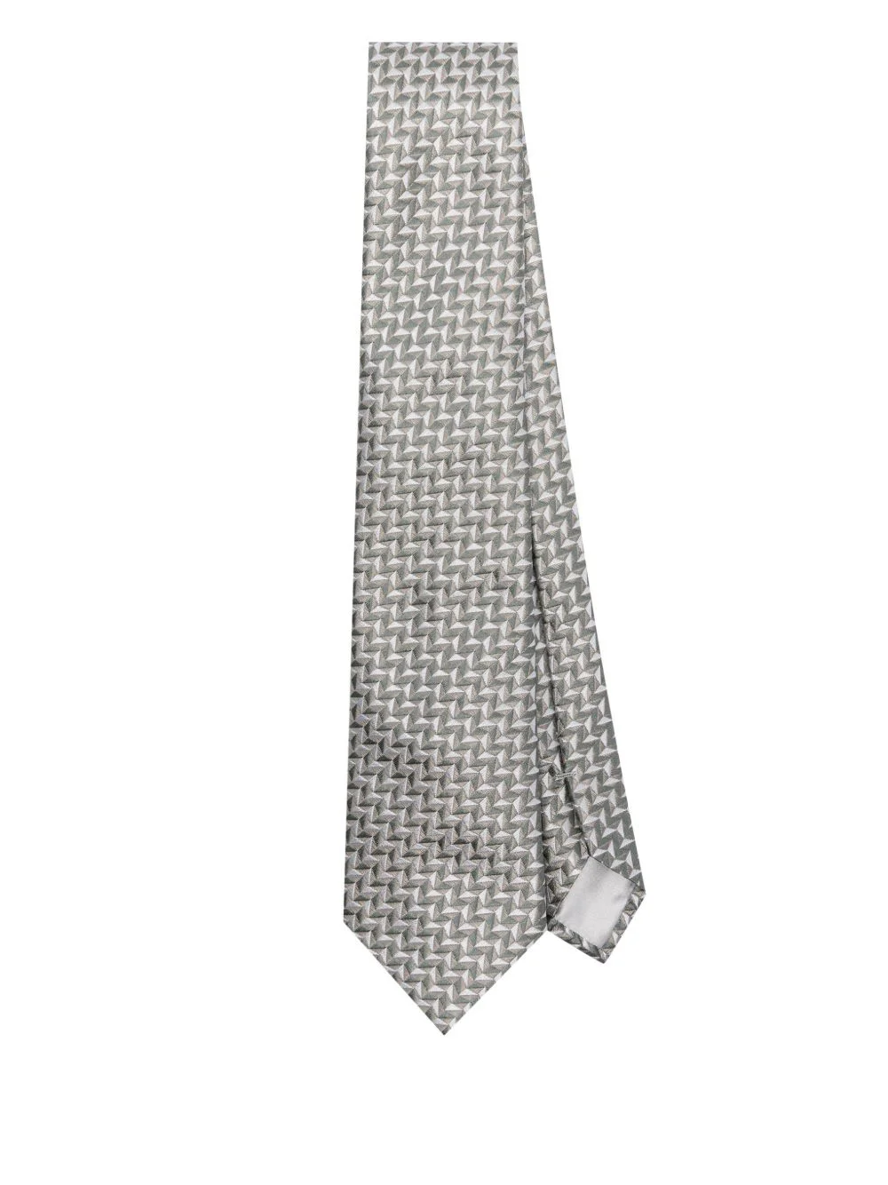 geometric-print tie - 1