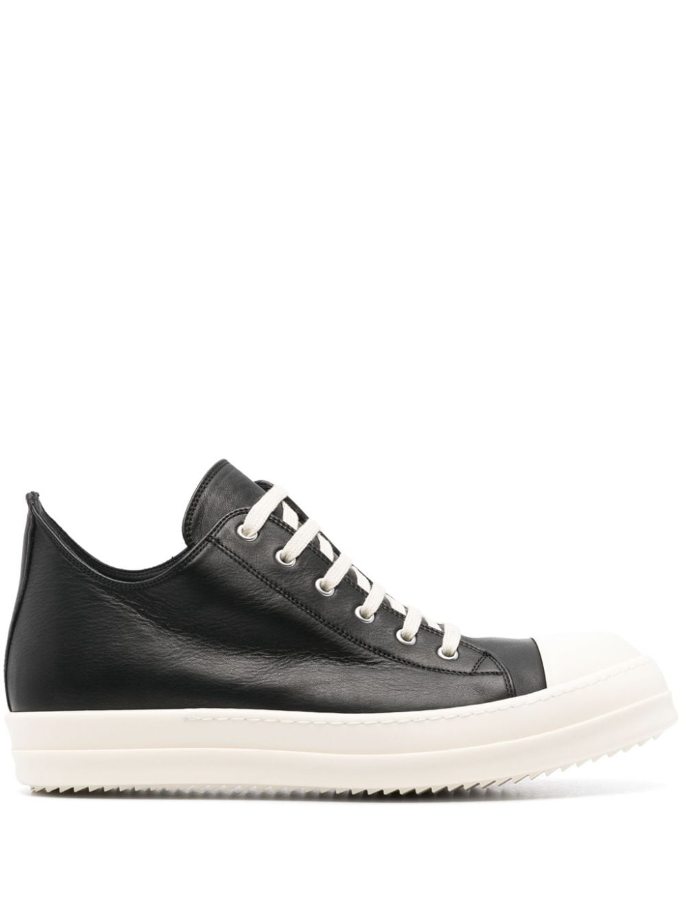 smooth-leather sneakers - 1