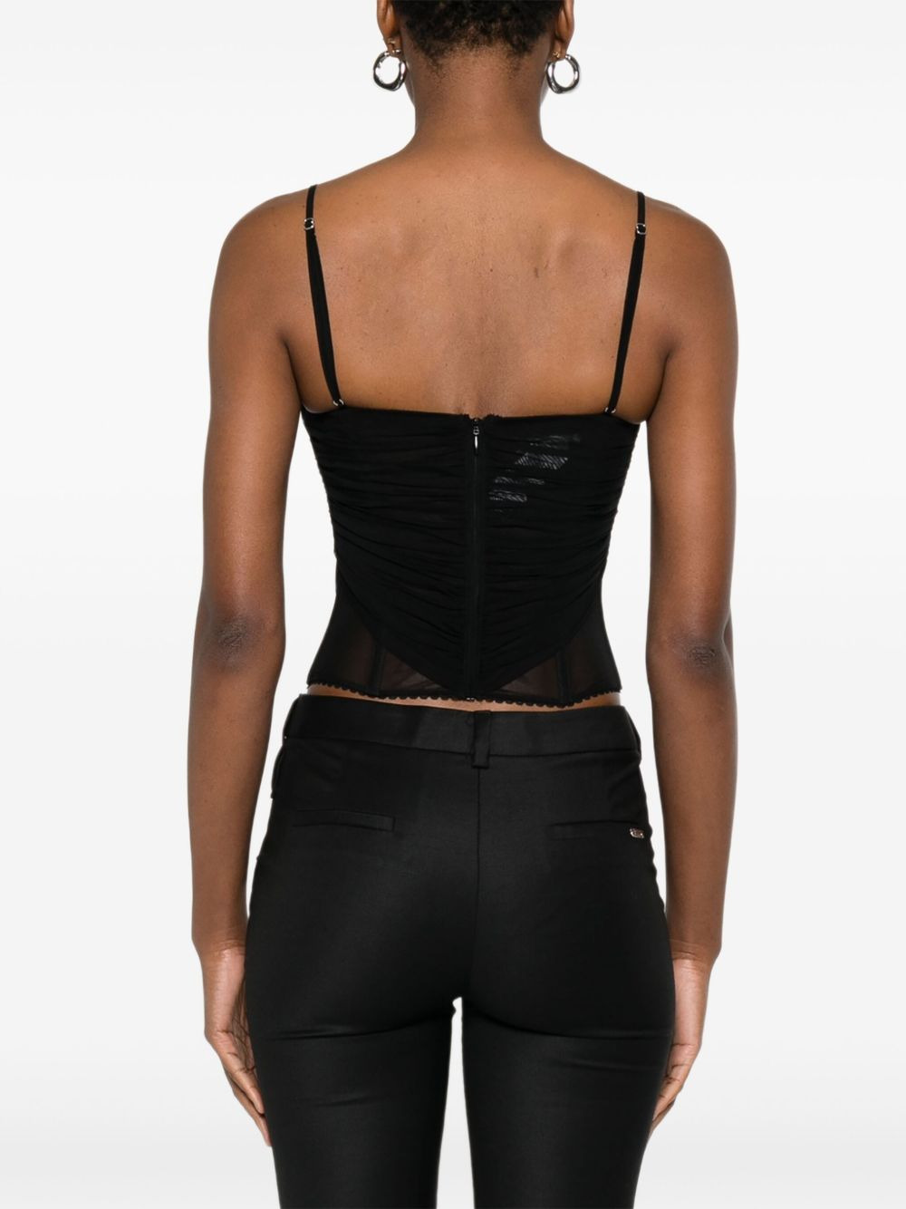 ruched mesh top - 4