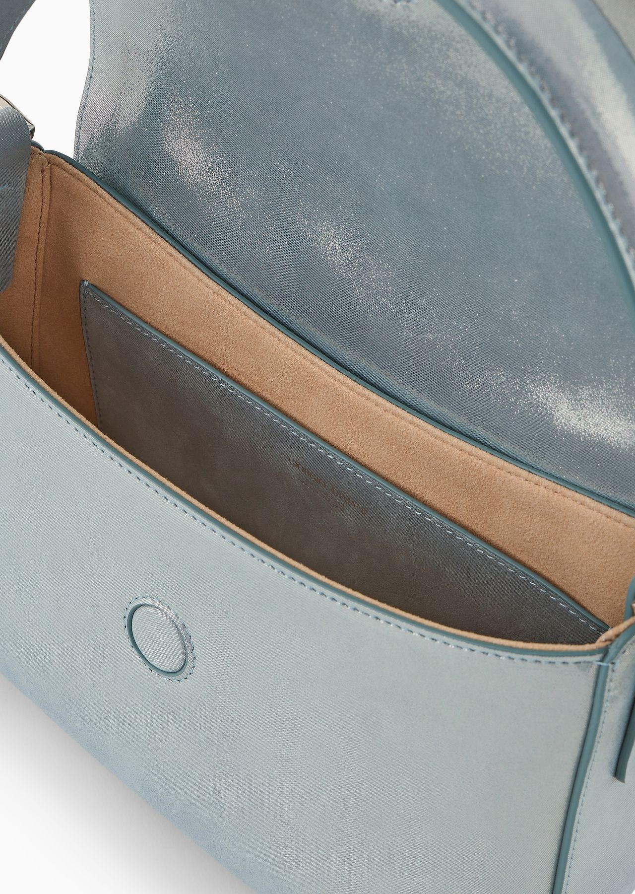 La Prima Soft small baguette bag in shiny nubuck - 4