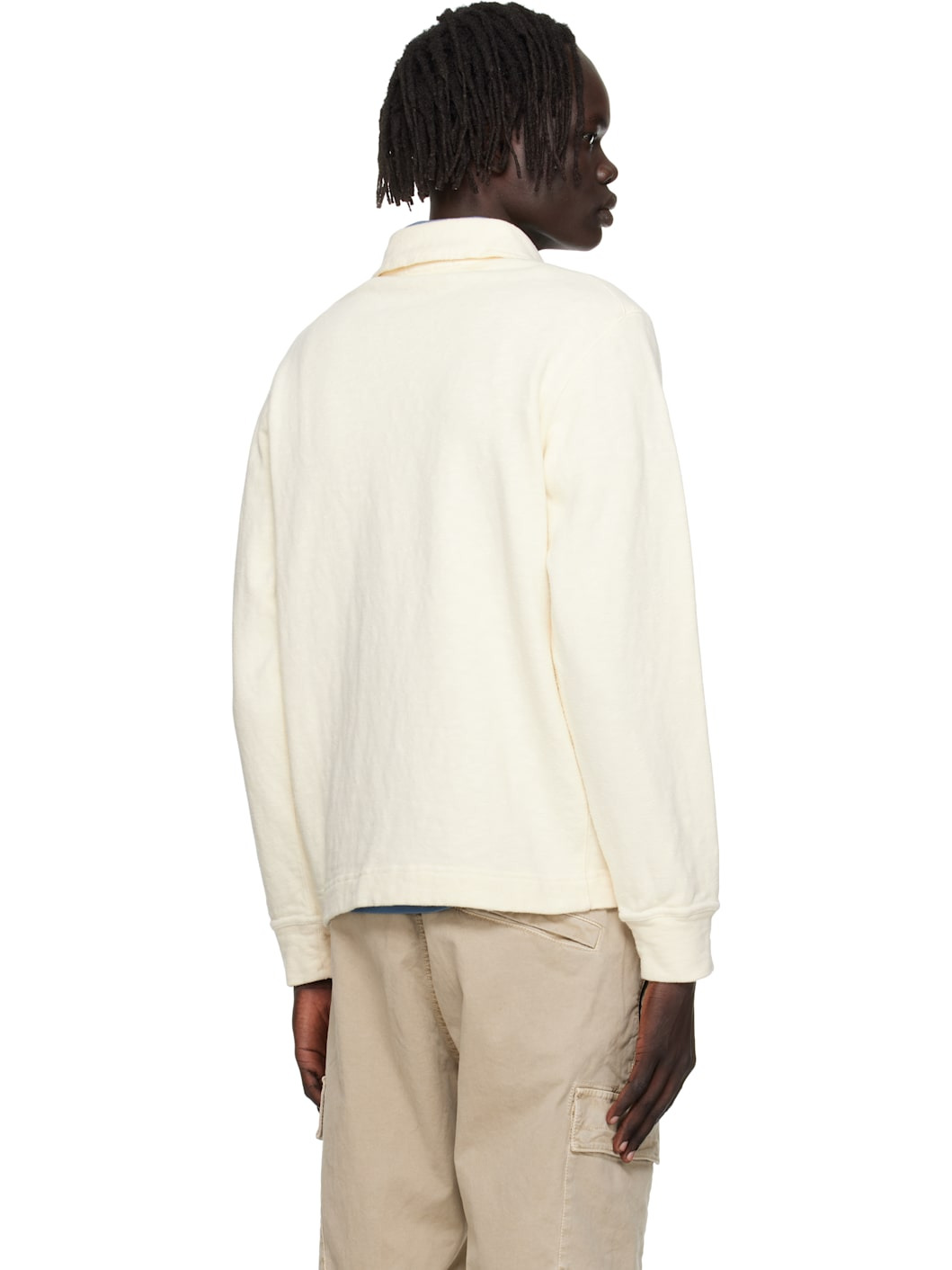 Off-White 6100054 Vanisé Brushed Heavy Cotton Jersey Polo - 3