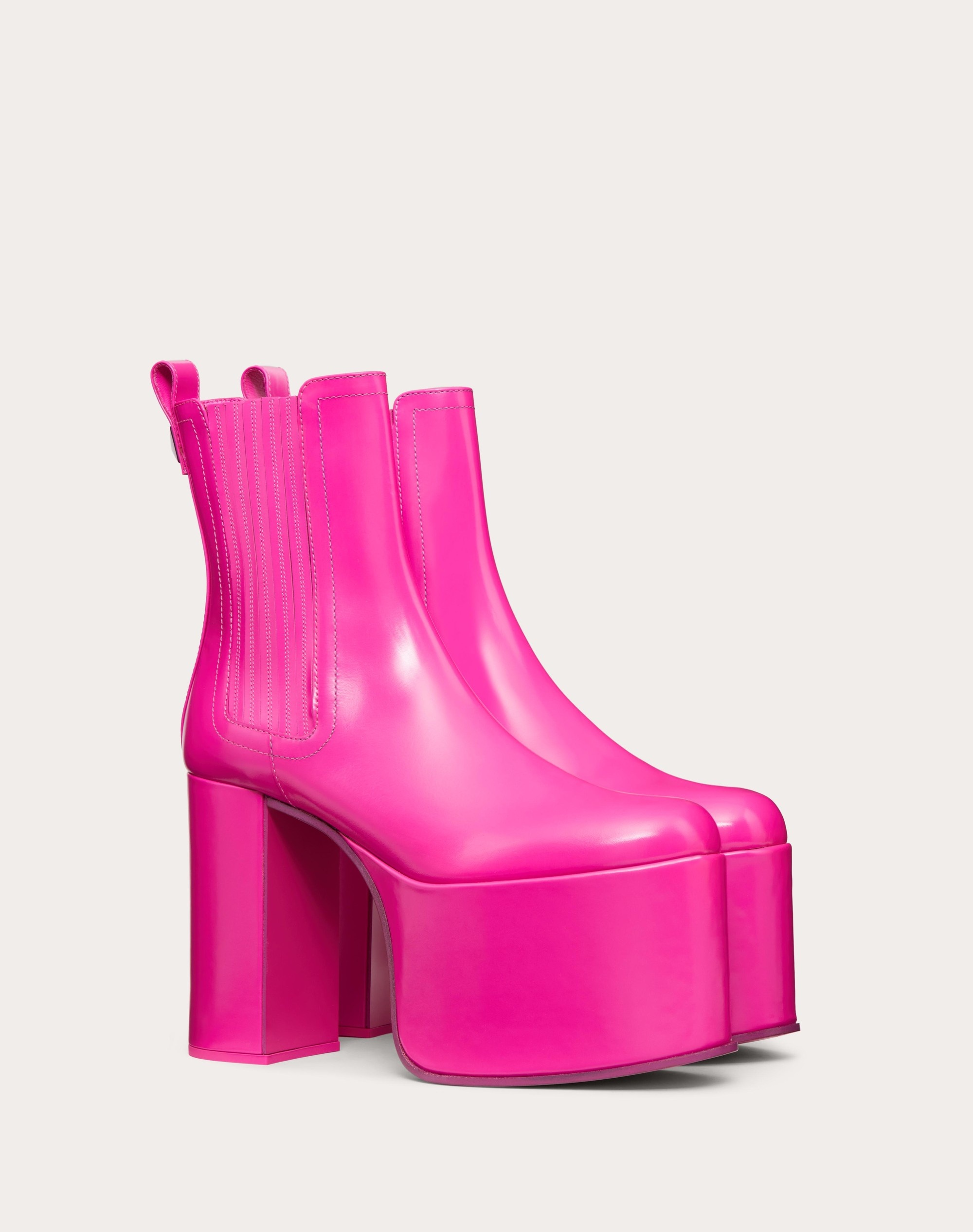 VALENTINO GARAVANI CLUB PLATFORM ANKLE BOOT IN CALFSKIN LEATHER 125MM - 2