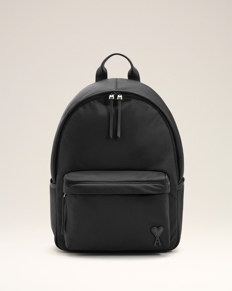 BLACK NYLON MARCEL BACKPACK 1
