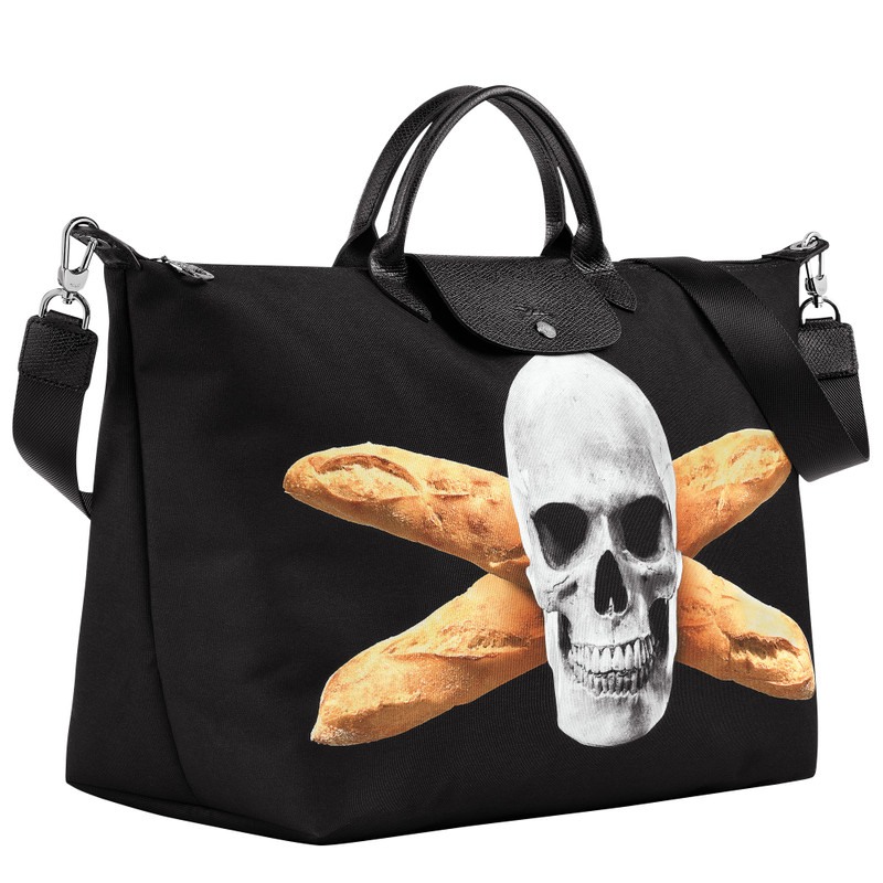 Longchamp x ToiletPaper S Travel bag Black - Canvas 3