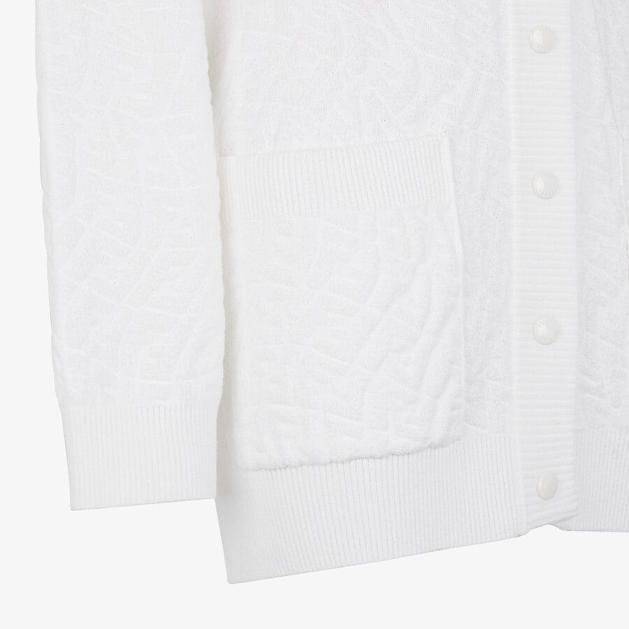 White cotton cardigan - 3