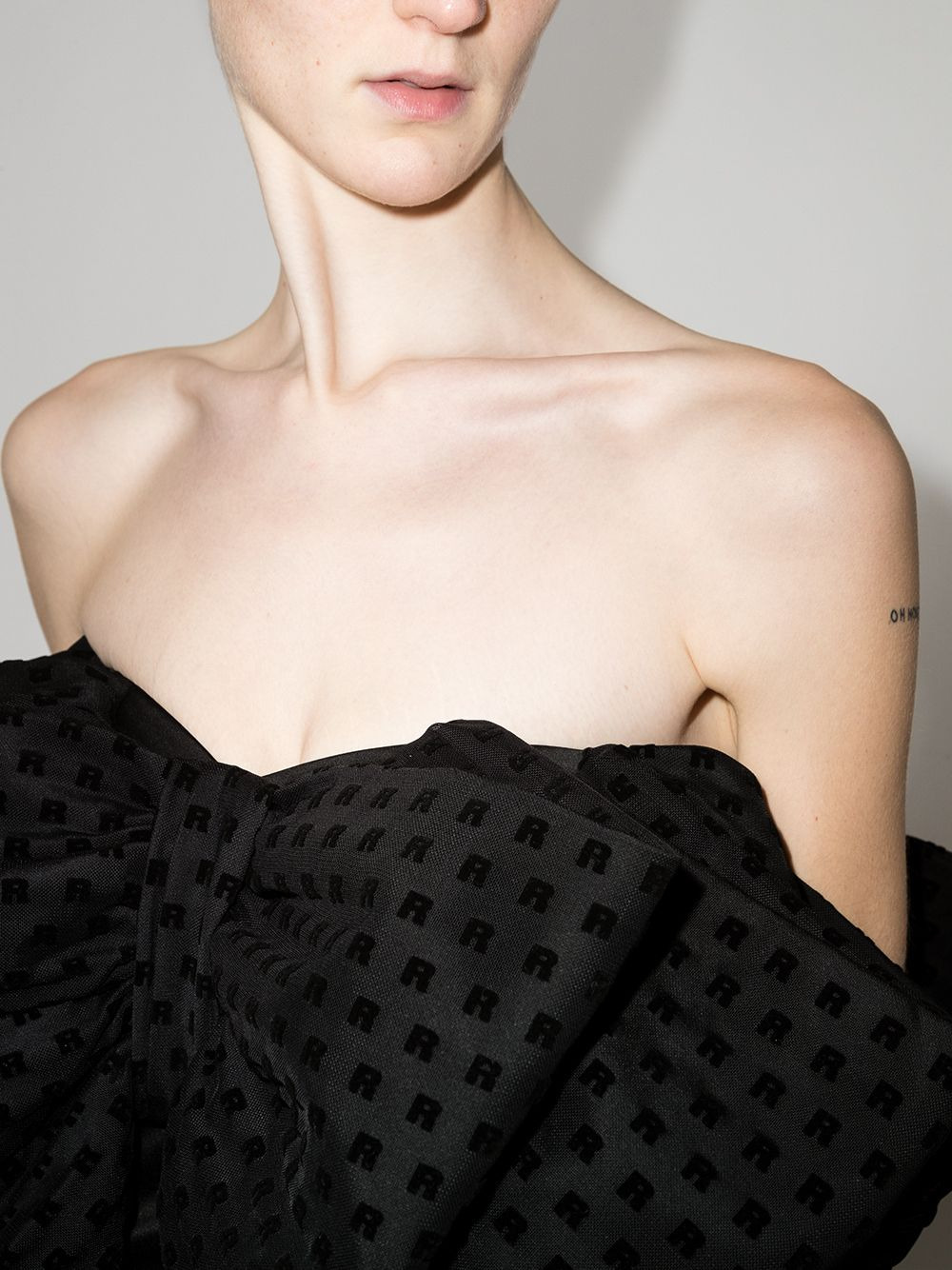 Natalie oversized-bow minidress - 4