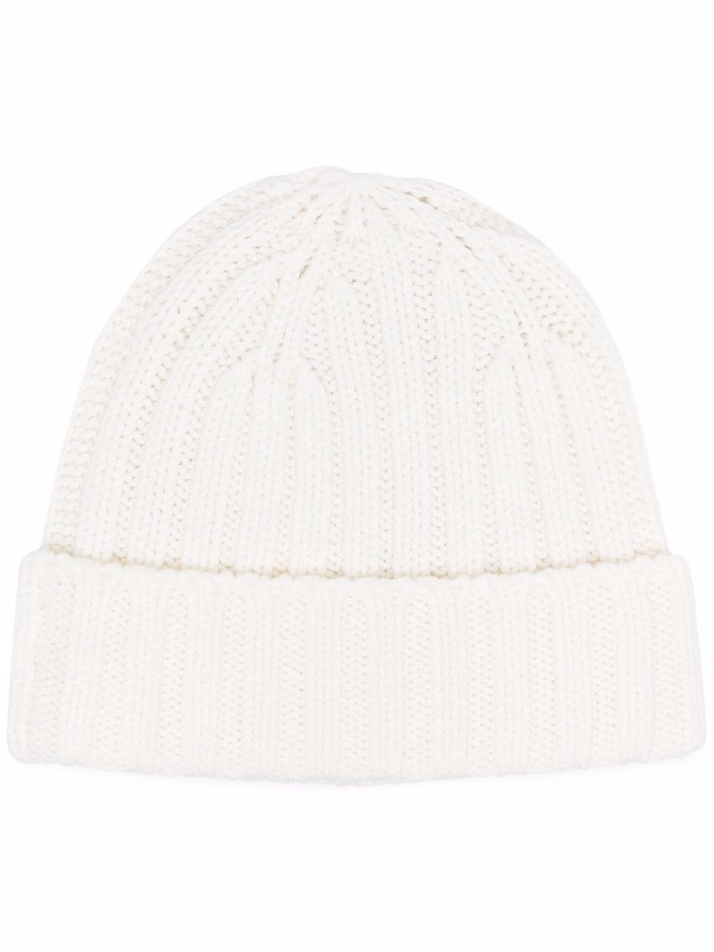 rib-knit beanie hat - 1