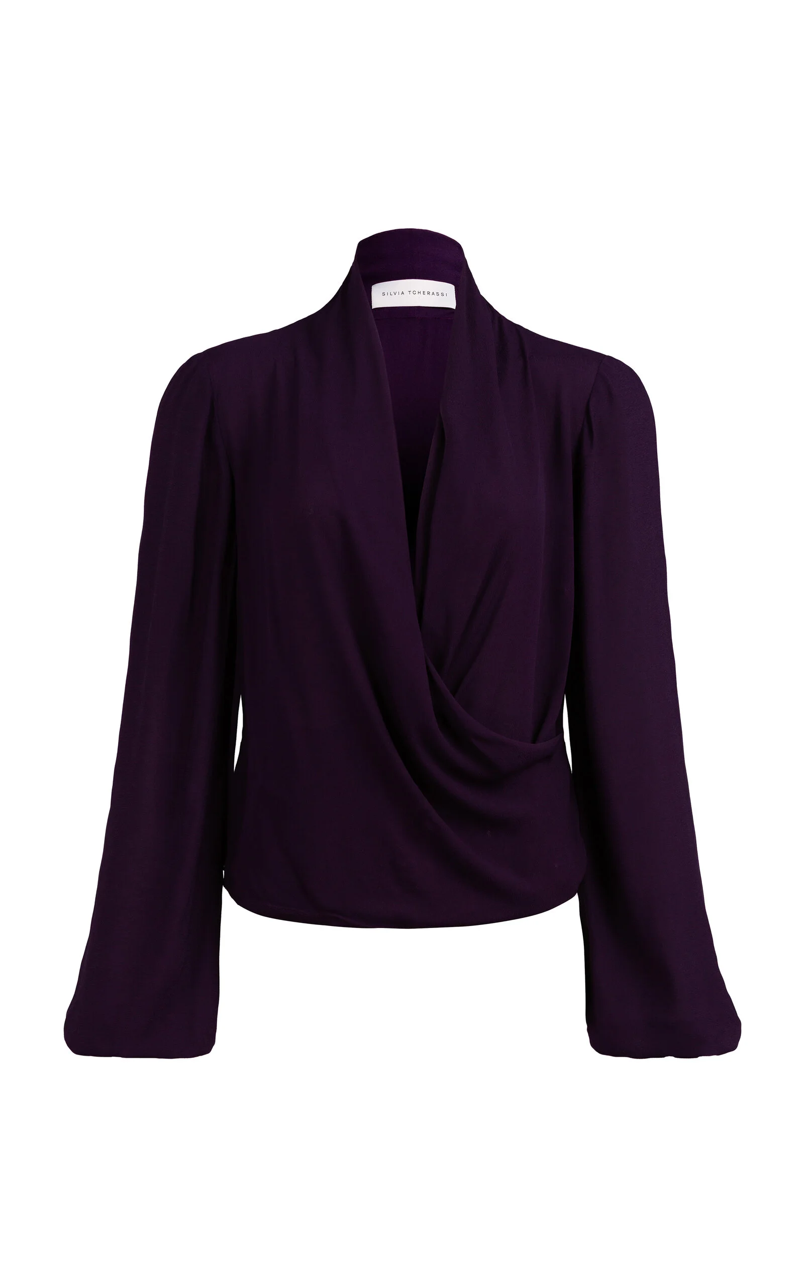 Tea Draped Blouse purple - 1