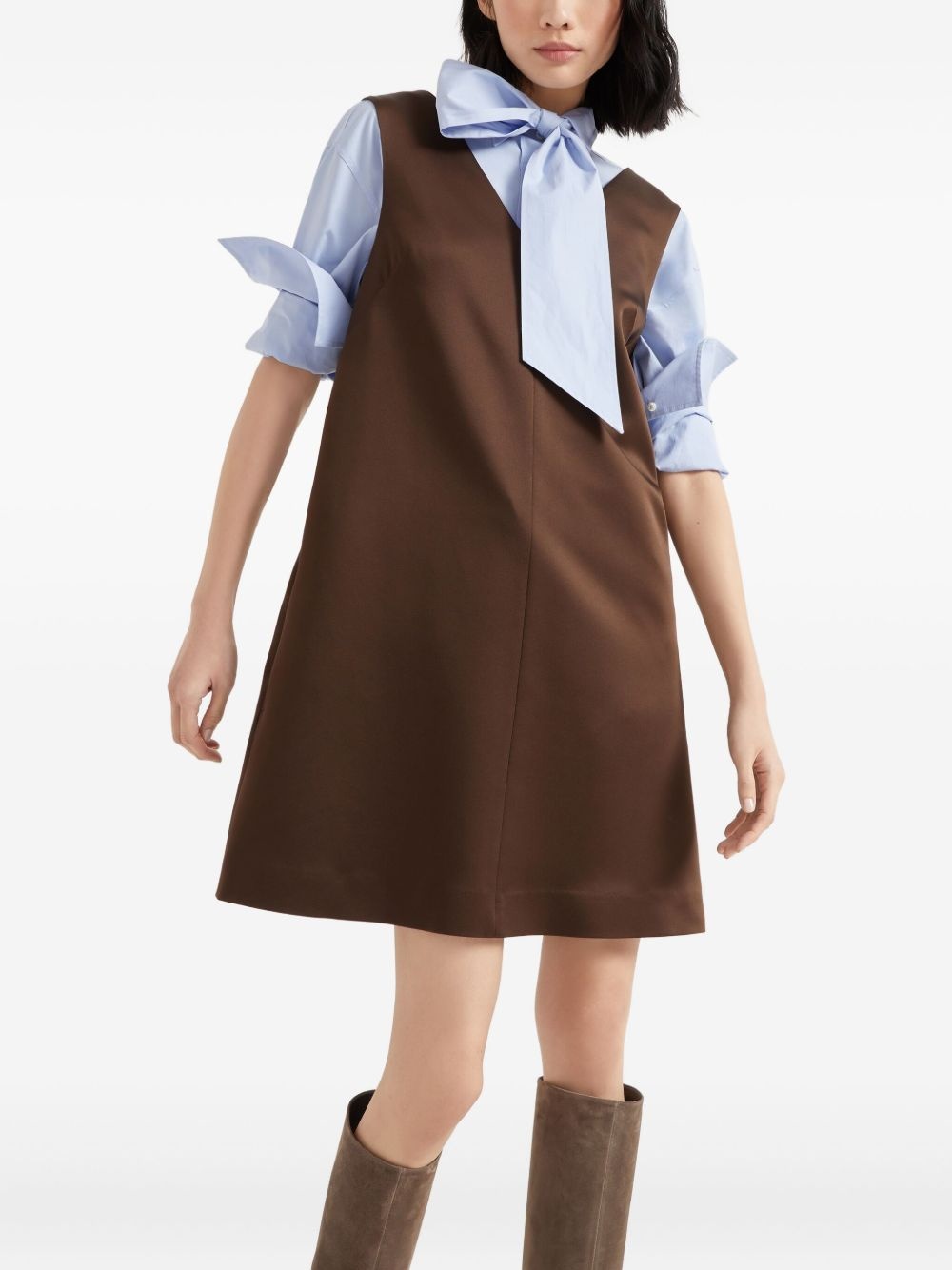 sleeveless mini dress - 5