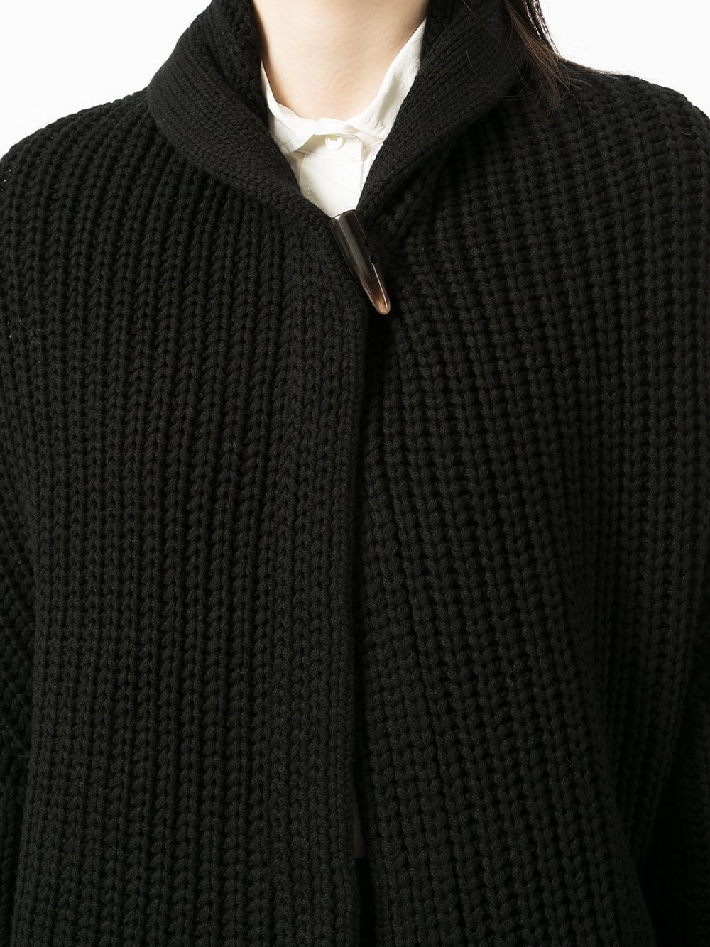 chunky knit wool-cashmere cardigan - 5