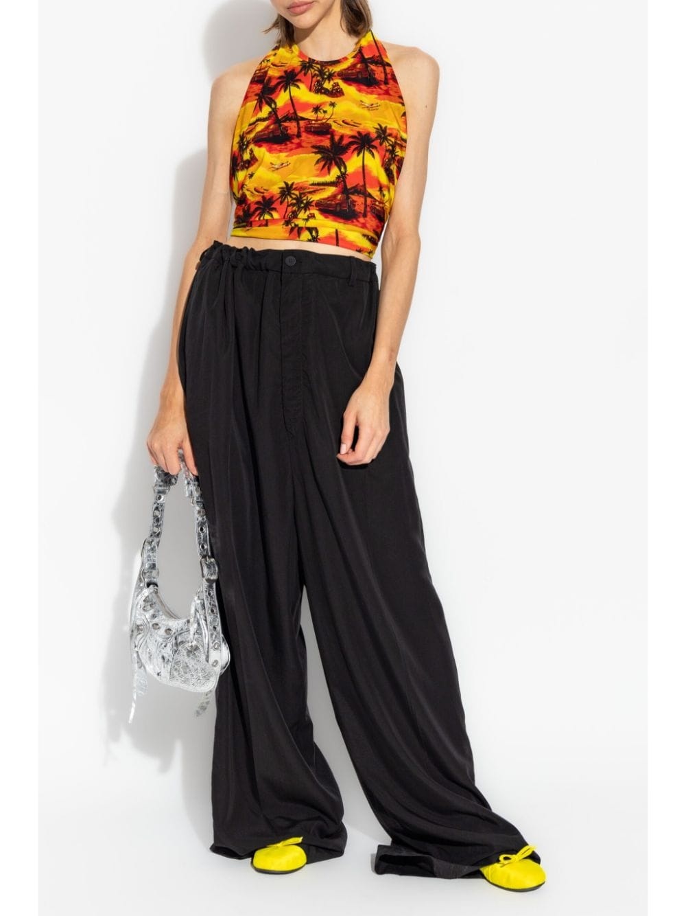 high-waisted oversized trousers - 2