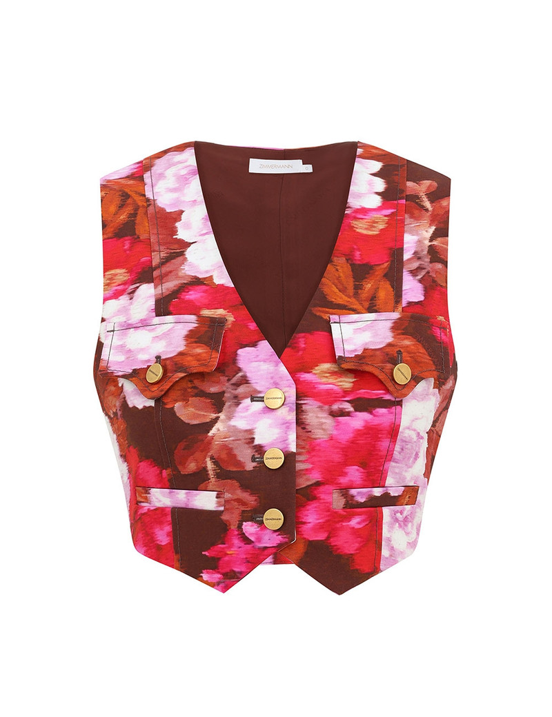 LUNA PRINTED DRILL WAISTCOAT 1