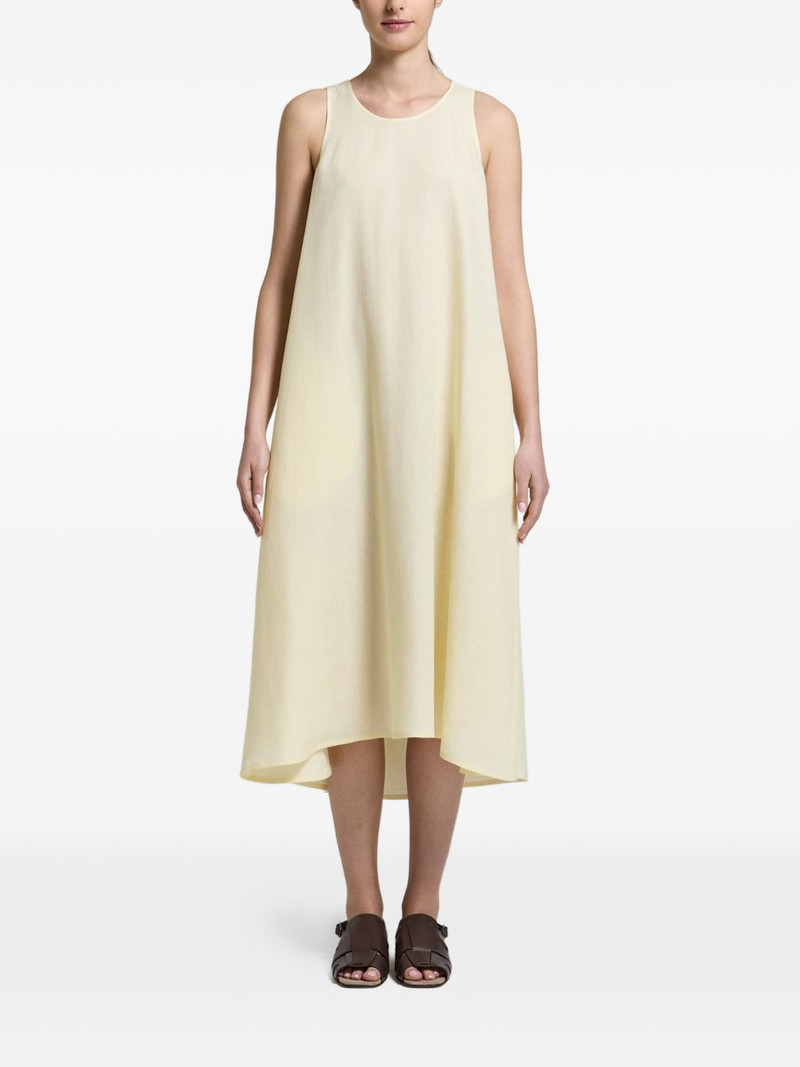 linen sleeveless midi dress 1
