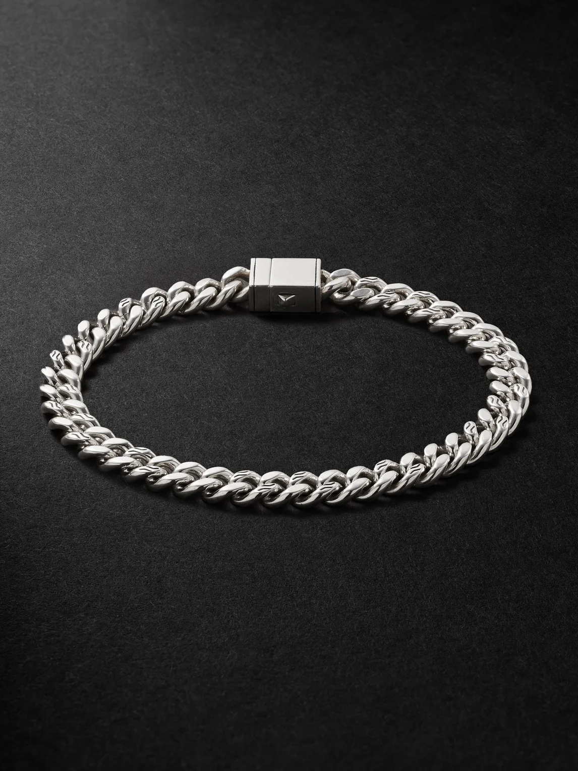 Sterling Silver Curb Chain Bracelet - 1