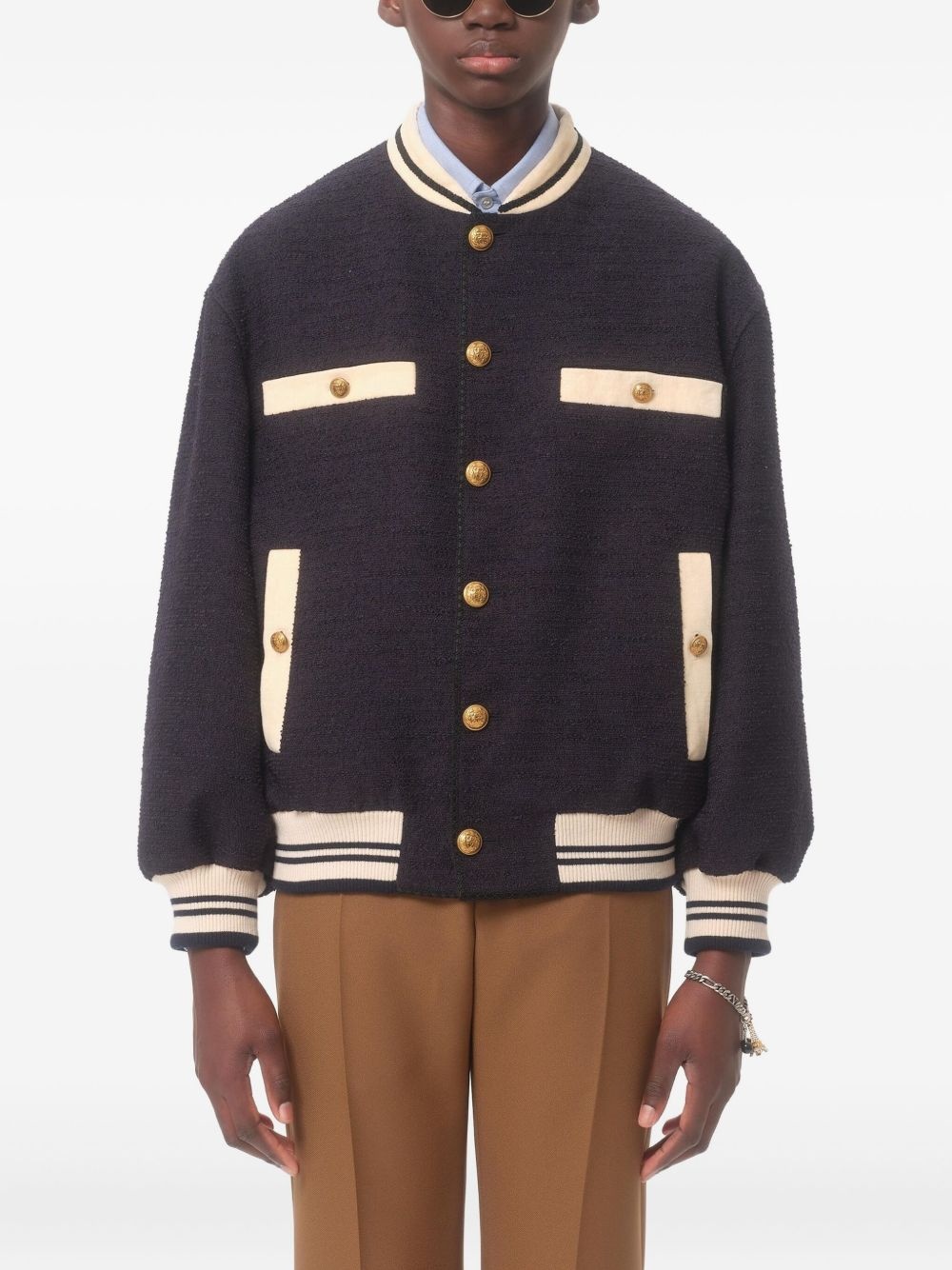 button-up varsity jacket - 3
