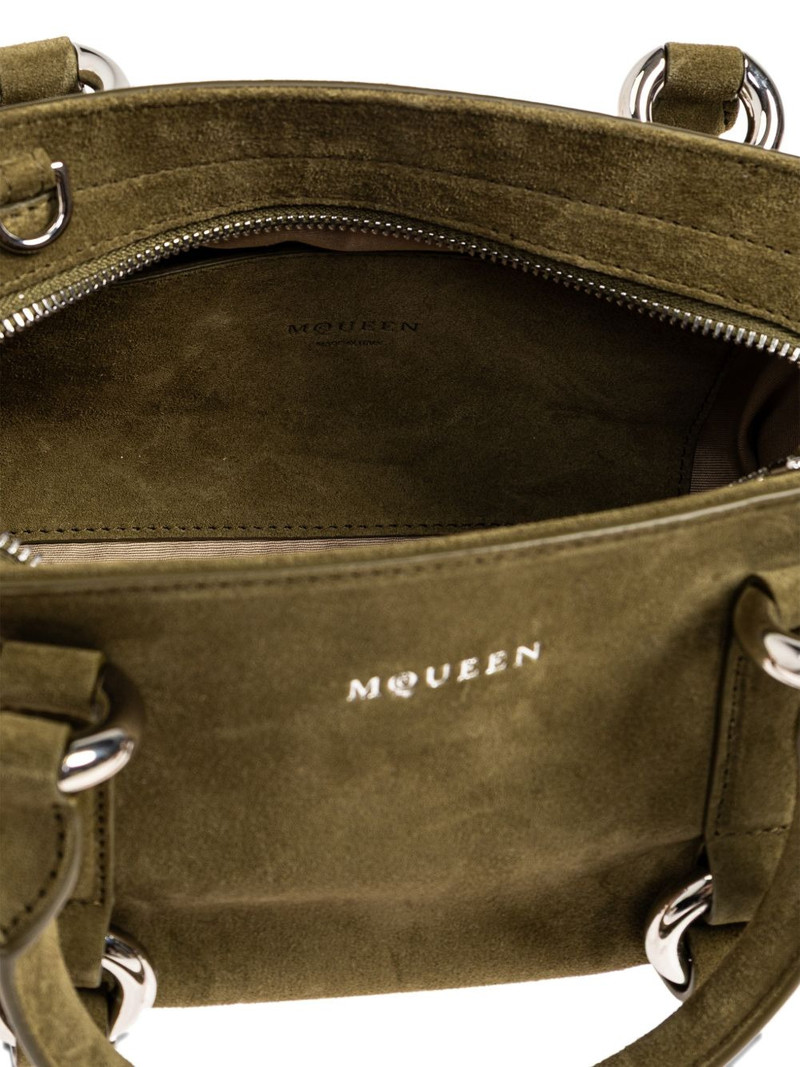 suede ring-detail tote bag 5