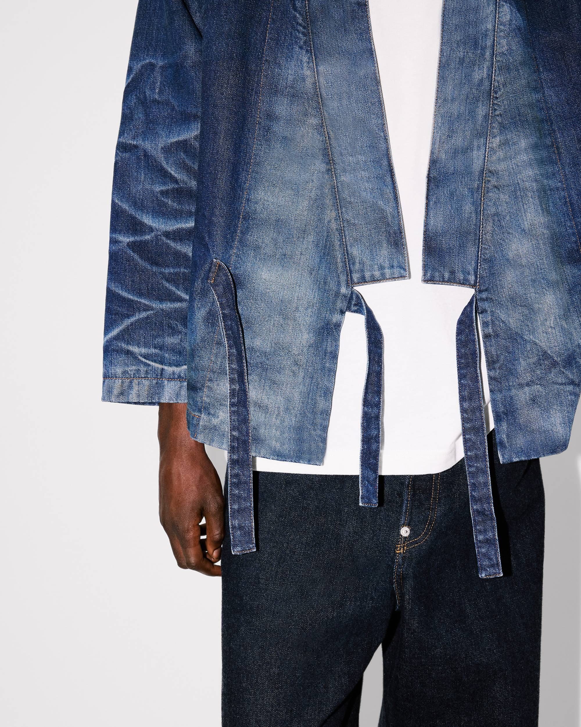 KENZO デニムジャケット M Bleached Blue KENZO Stone Bleach Workwear Jacket in Blue | notreshop
