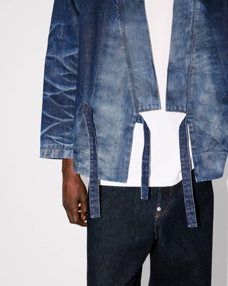 Kimono jacket in Japanese denim 9