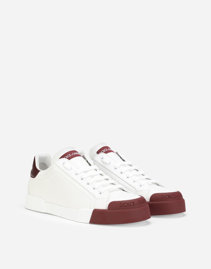 Calfskin nappa Portofino sneakers with rubber toe - 2