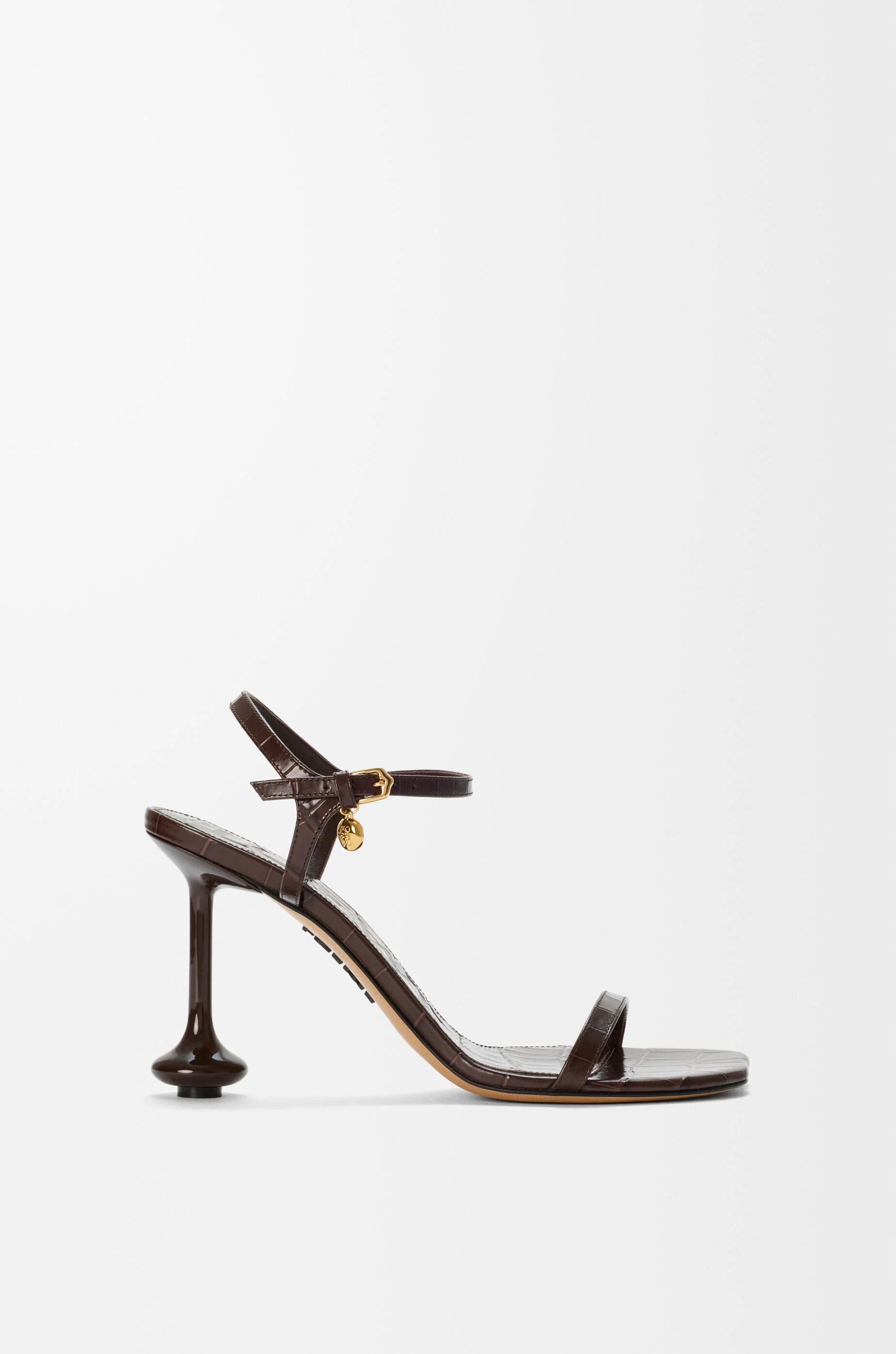 Toy sandal in croc-embossed calfskin - 1