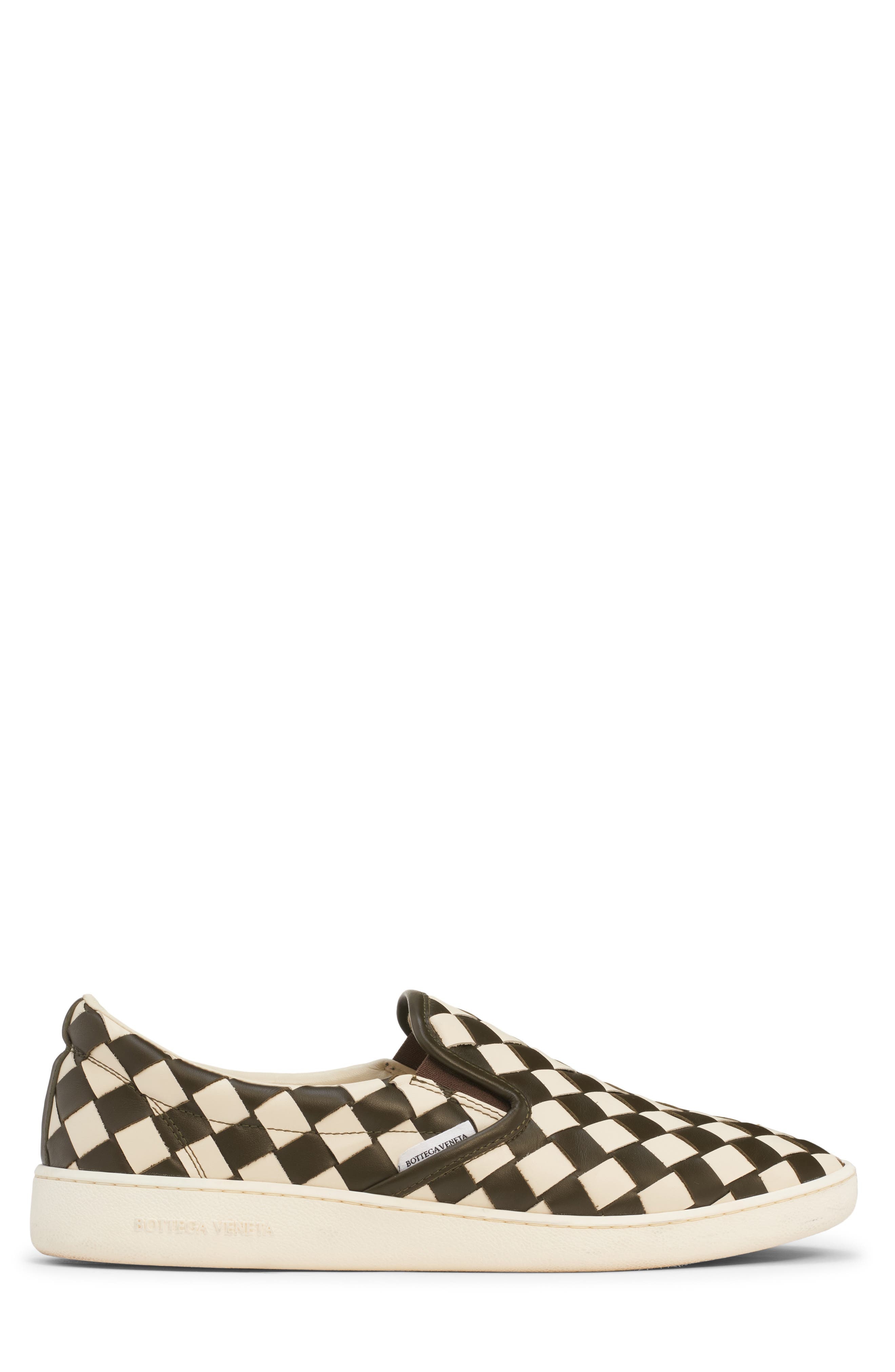 Bottega Veneta Sawyer Intrecciato Slip-On Sneaker in Sea Salt/Khaki at Nordstrom - 3