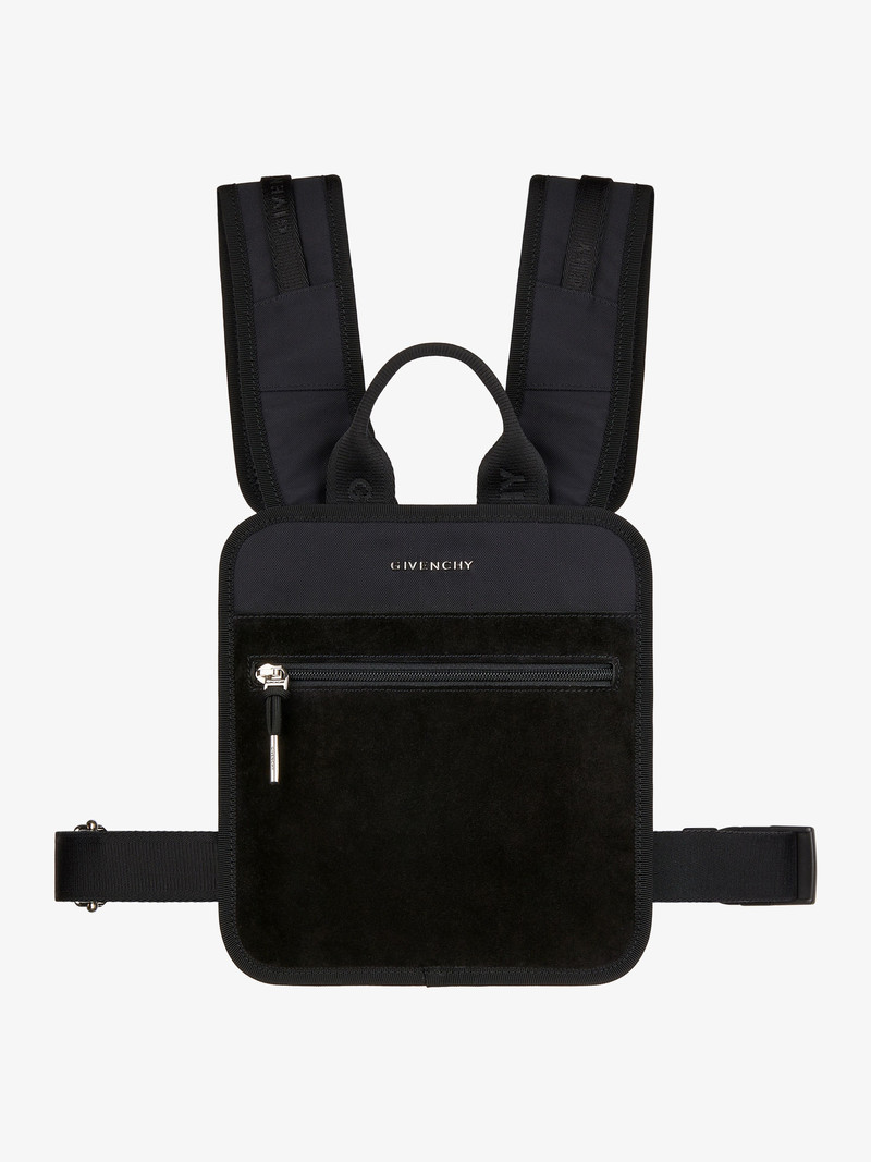 CORSET BAG IN NYLON AND SUEDE 4