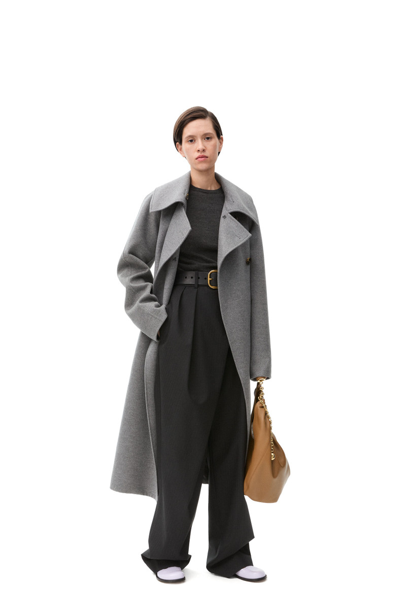 Loewe Double-breasted coat in wool and cashmere outlook