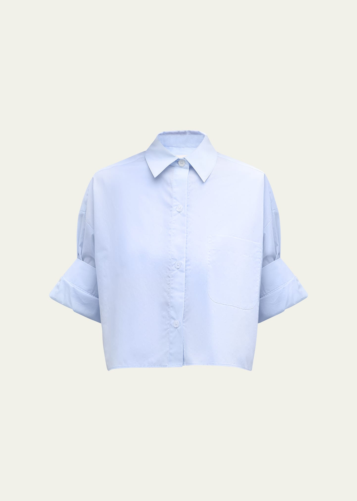 Next Ex Cropped Shirt in Superfine Cotton - 1